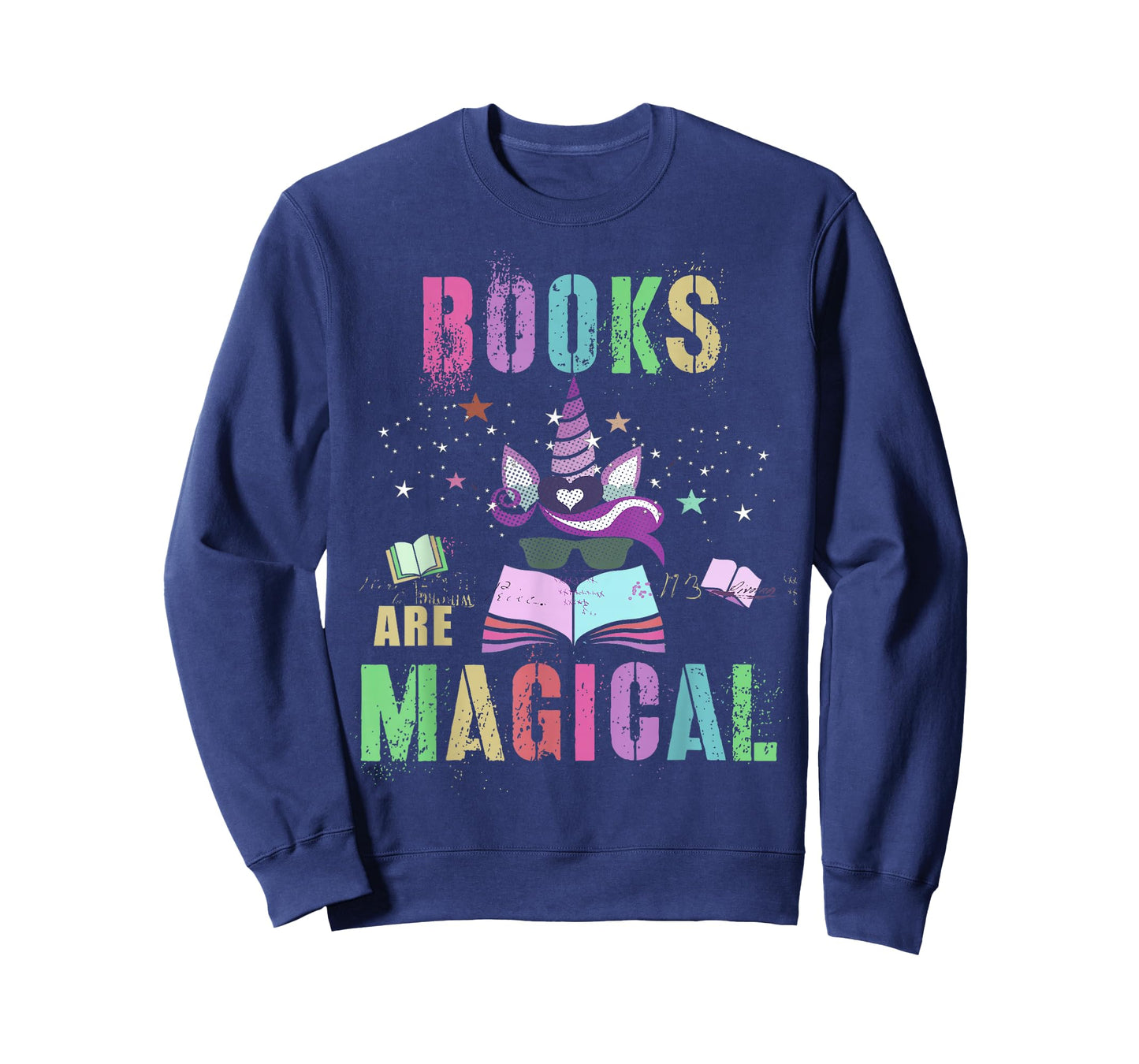 Funny BOOKS ARE MAGICAL I'm Unicorn School Library Squad Mom T-Shirt