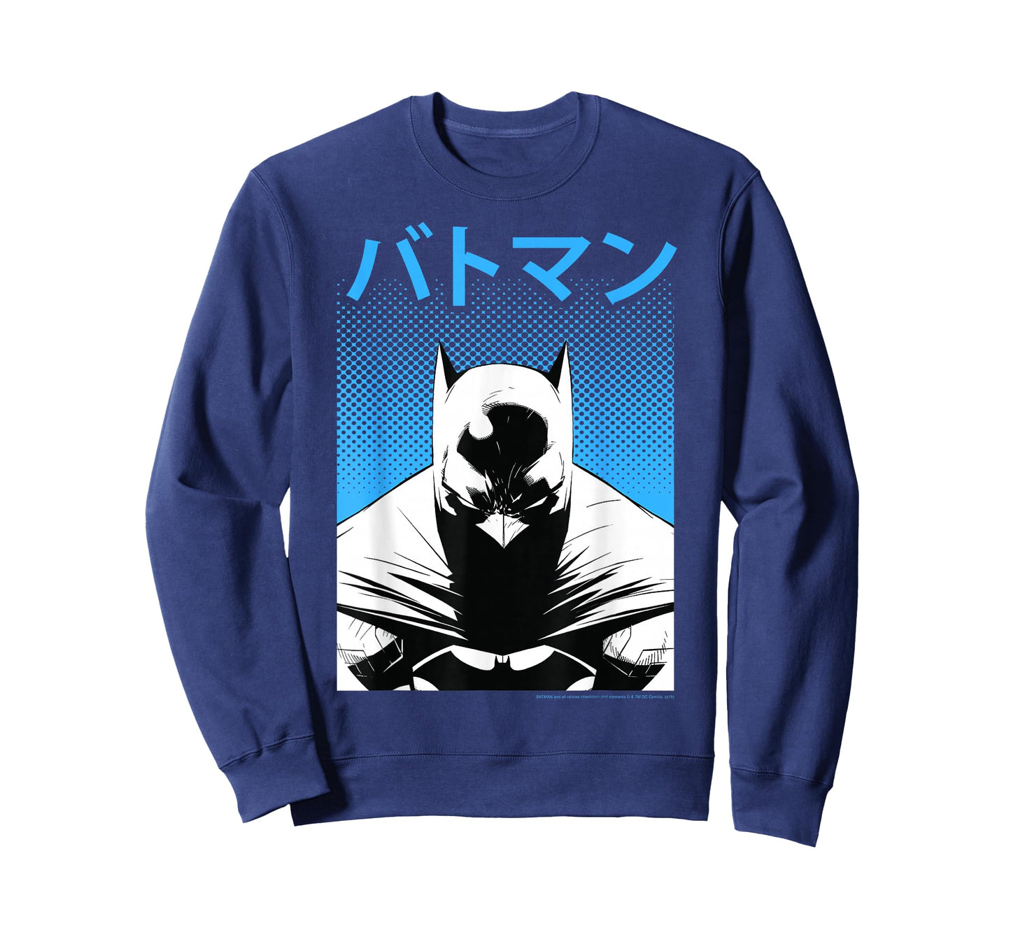 DC Comics Batman Dotted Background Kanji Portrait T-Shirt