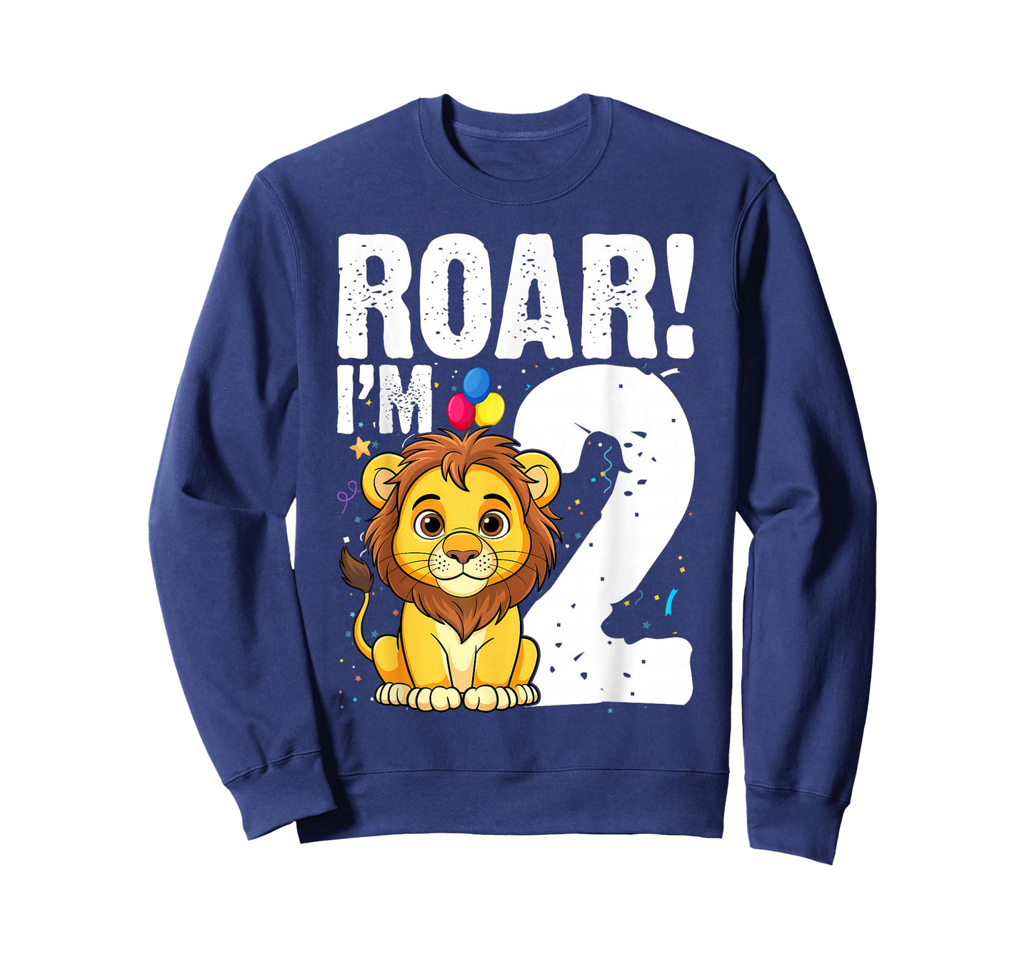 Children 2nd Birthday Lion 2 Years Old Boy Lion Animal King T-Shirt