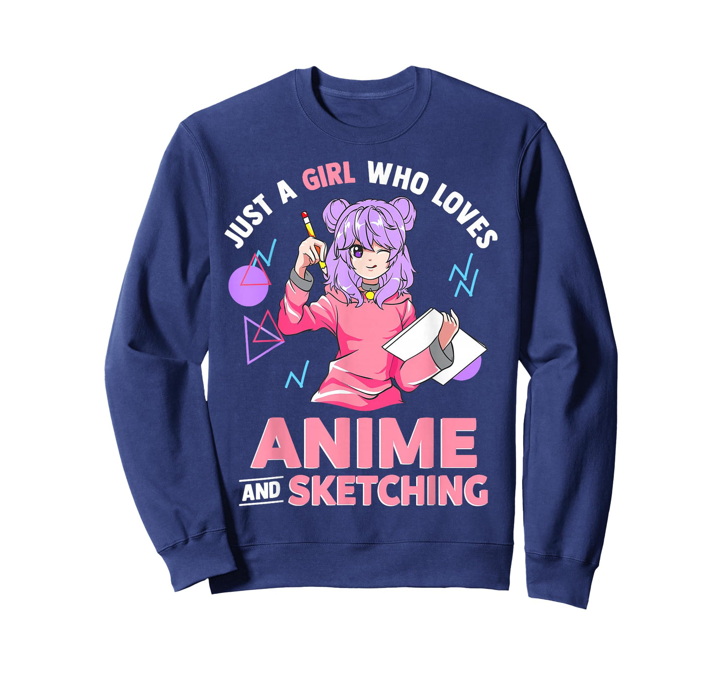Just A Girl Who Loves Anime and Sketching Short Sleeve T-Shirt