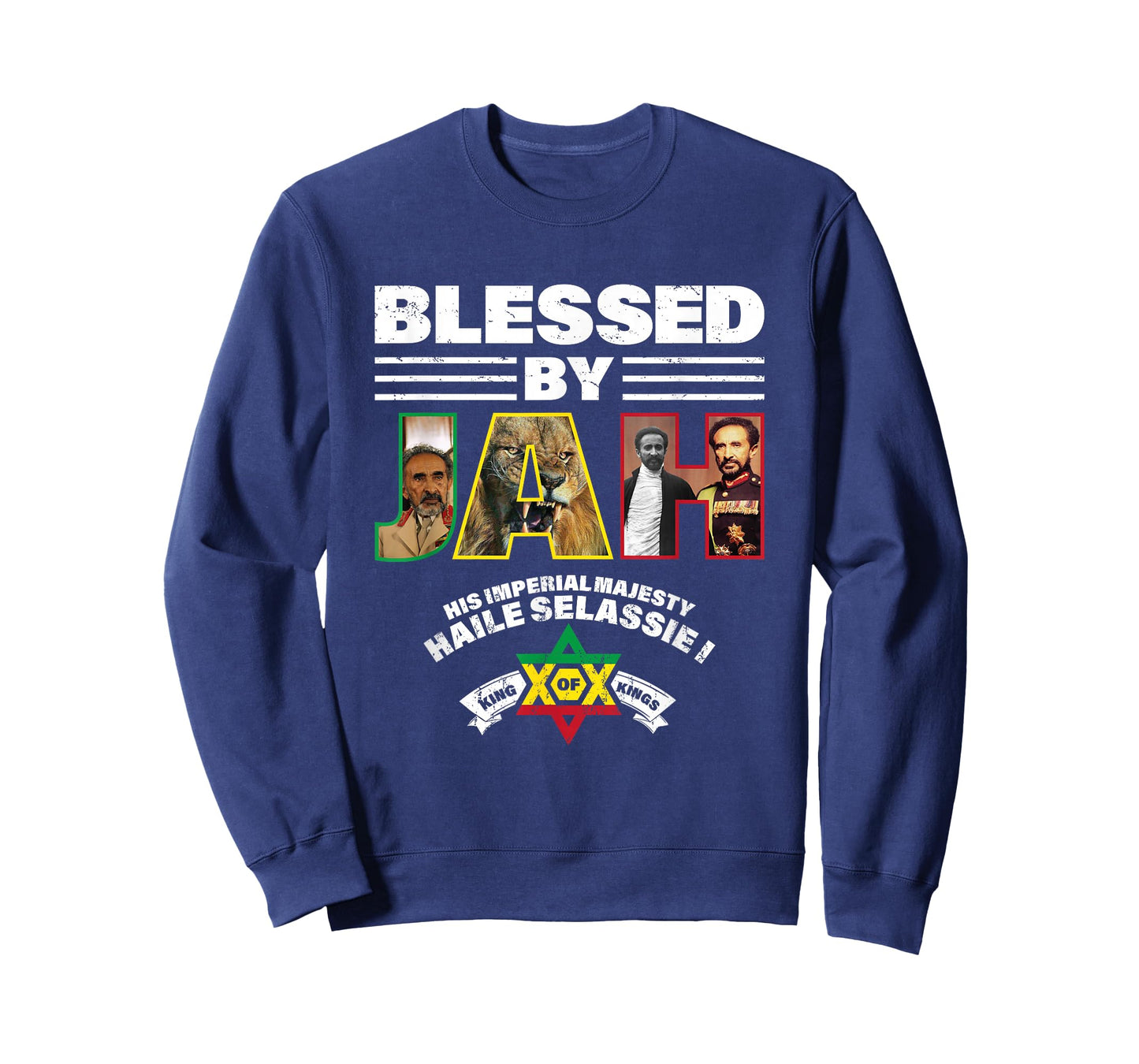 Blessed by JAH Ras Tafari HIM Haile Selassie I T-Shirt