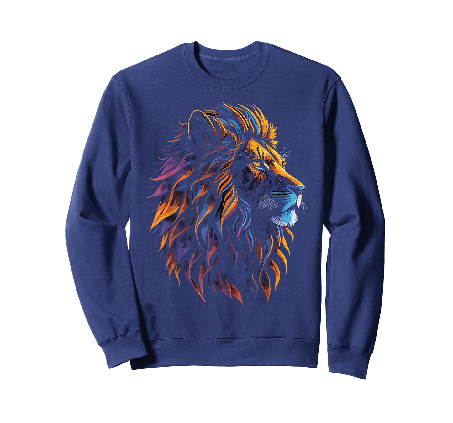 colorful lion head art for lover lions King African animals T-Shirt
