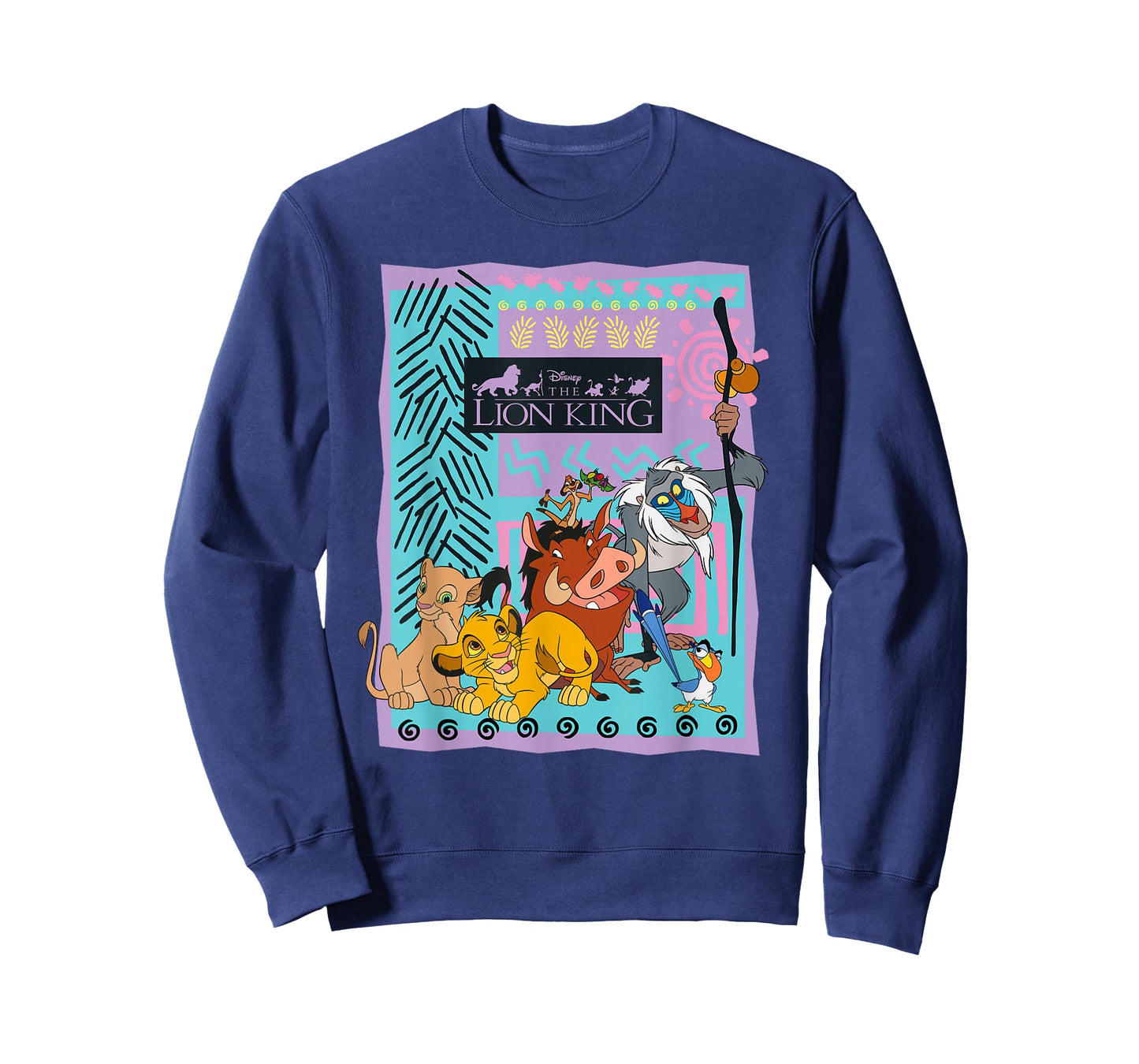 Lion King - Simba Nala Timon Pumbaa Zazu Rafiki Retro Group T-Shirt