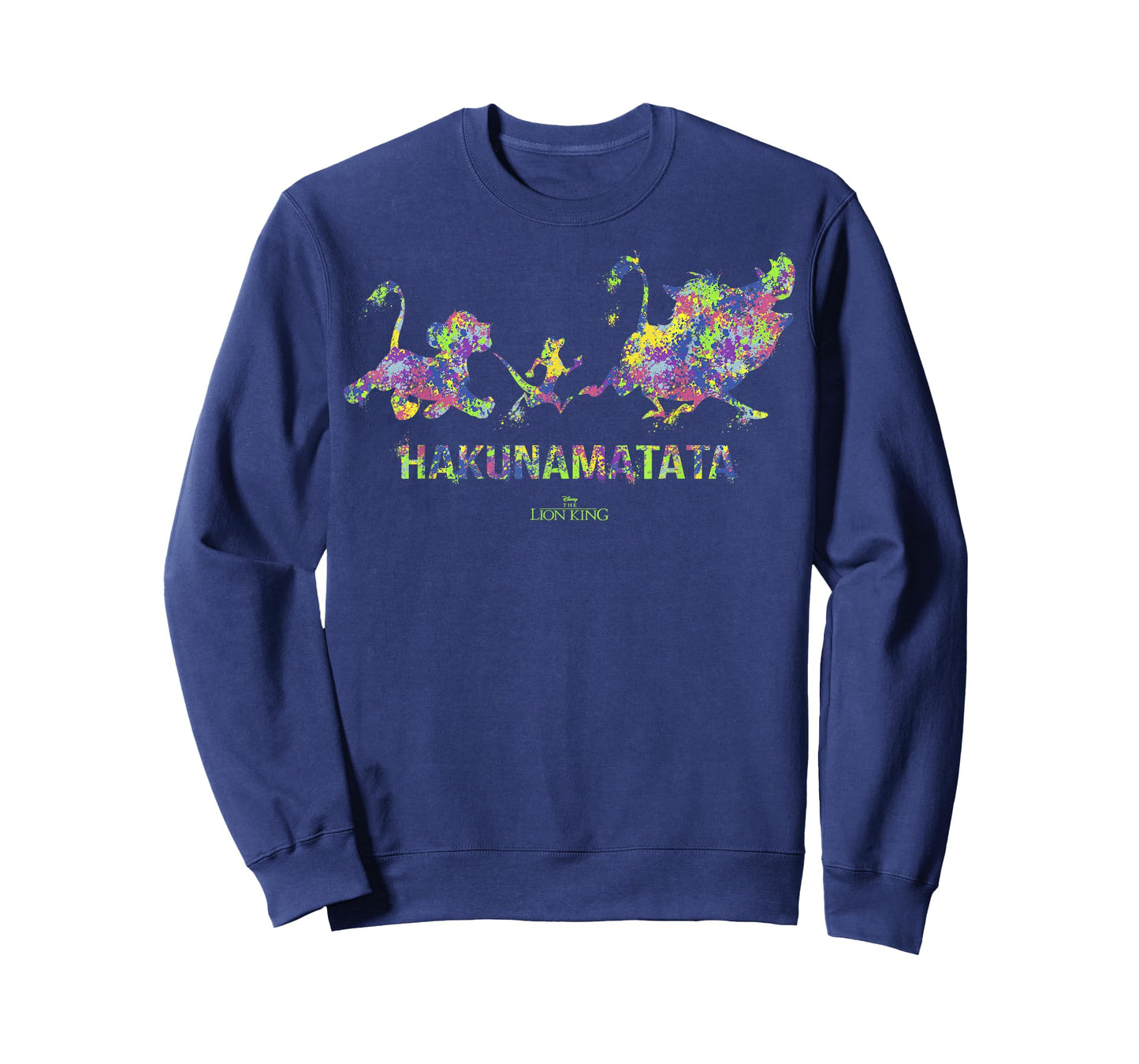 Disney The Lion King Hakuna Matata Paint Splatter Silhouette T-Shirt