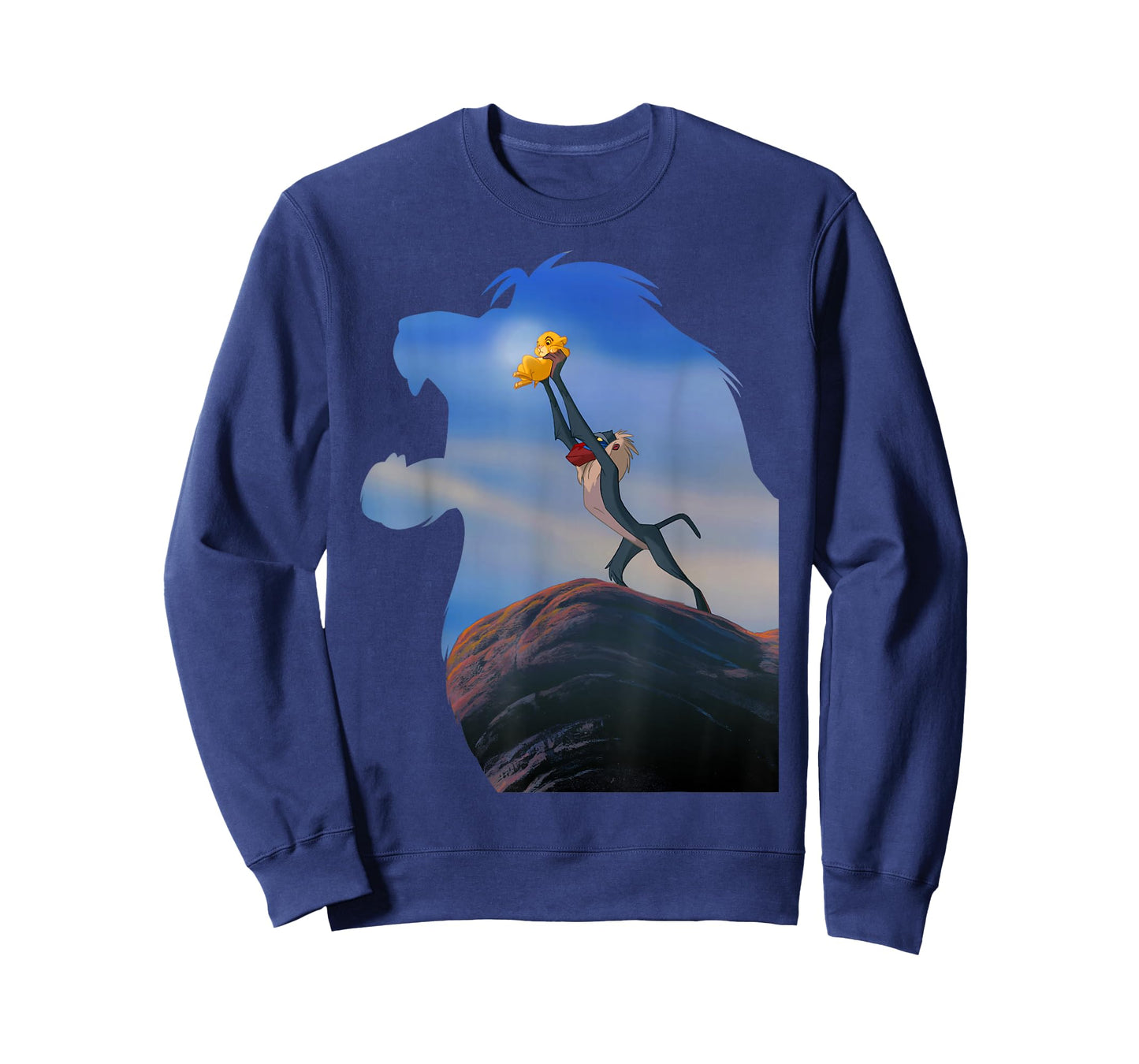 Disney Lion King Mufasa Silhouette Pride Rock Rafiki Simba T-Shirt