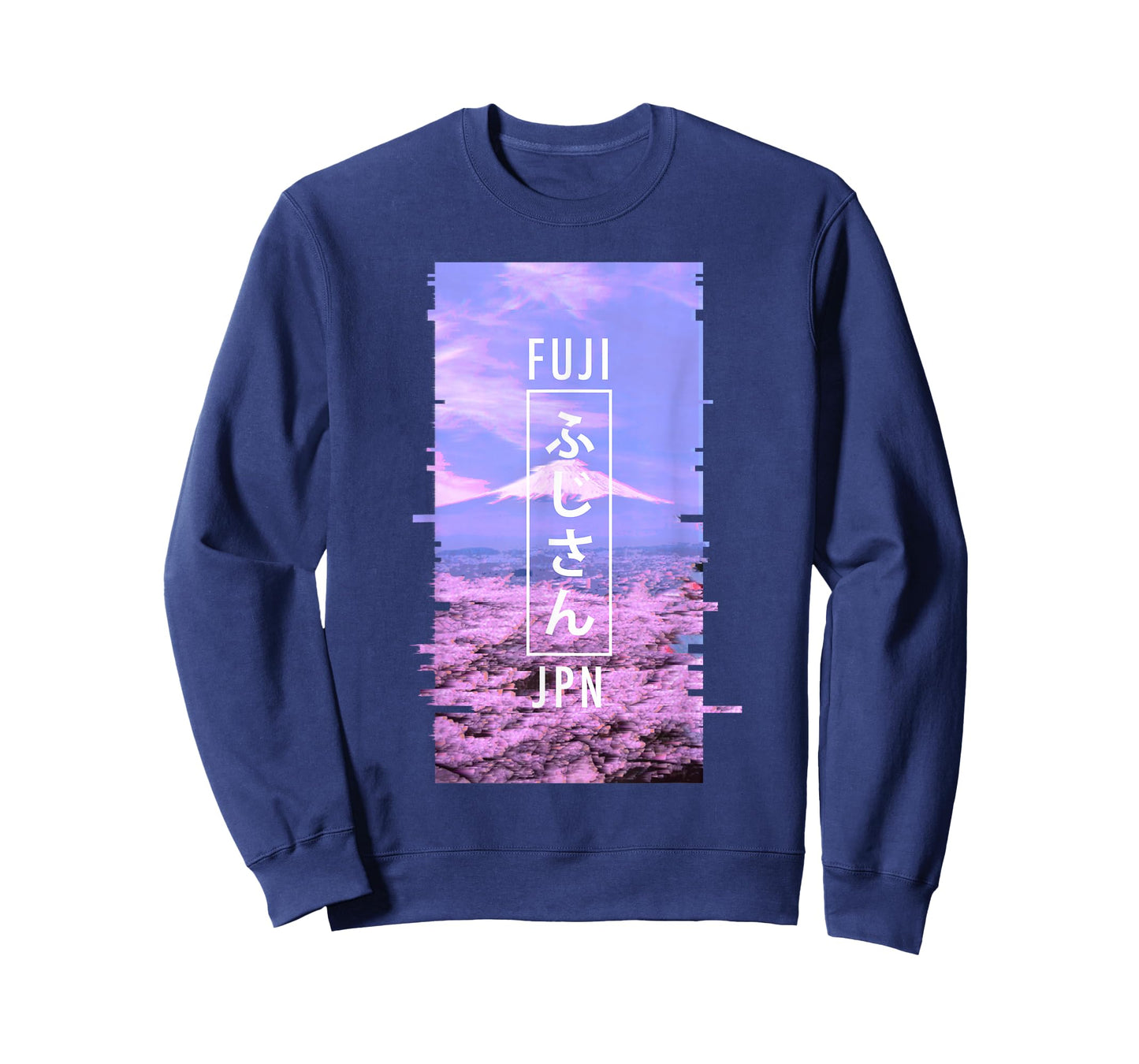 Mt Fuji Japan Glitch Art - Japanese Otaku Vaporwave T-Shirt