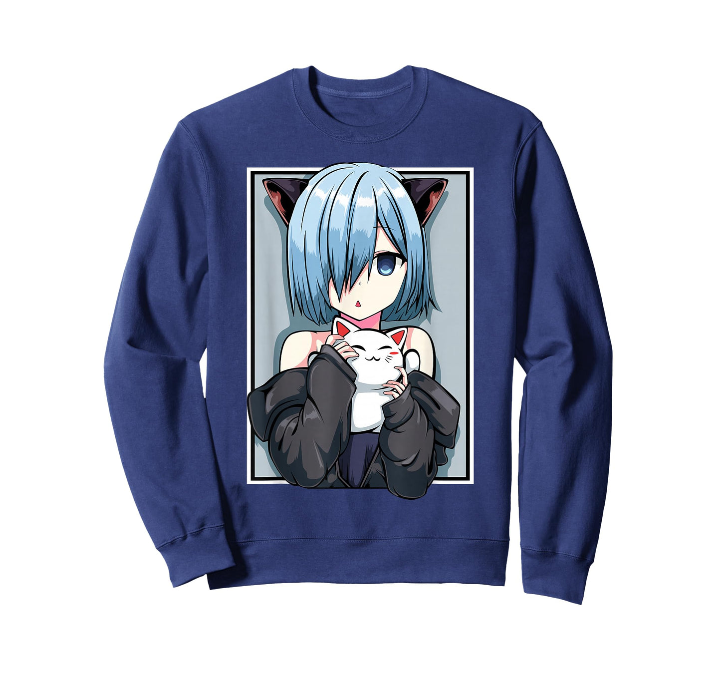 Anime Girl Neko Catgirl Pastel Kawaii Cat Manga Japan Lover T-Shirt