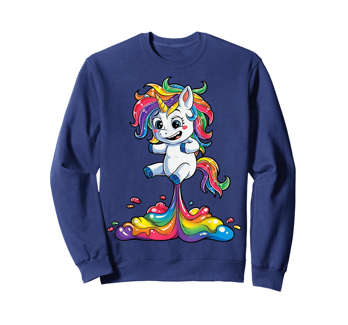 Unicorn Fart Funny Girls Kids Women Rainbow Gifts Squad T-Shirt