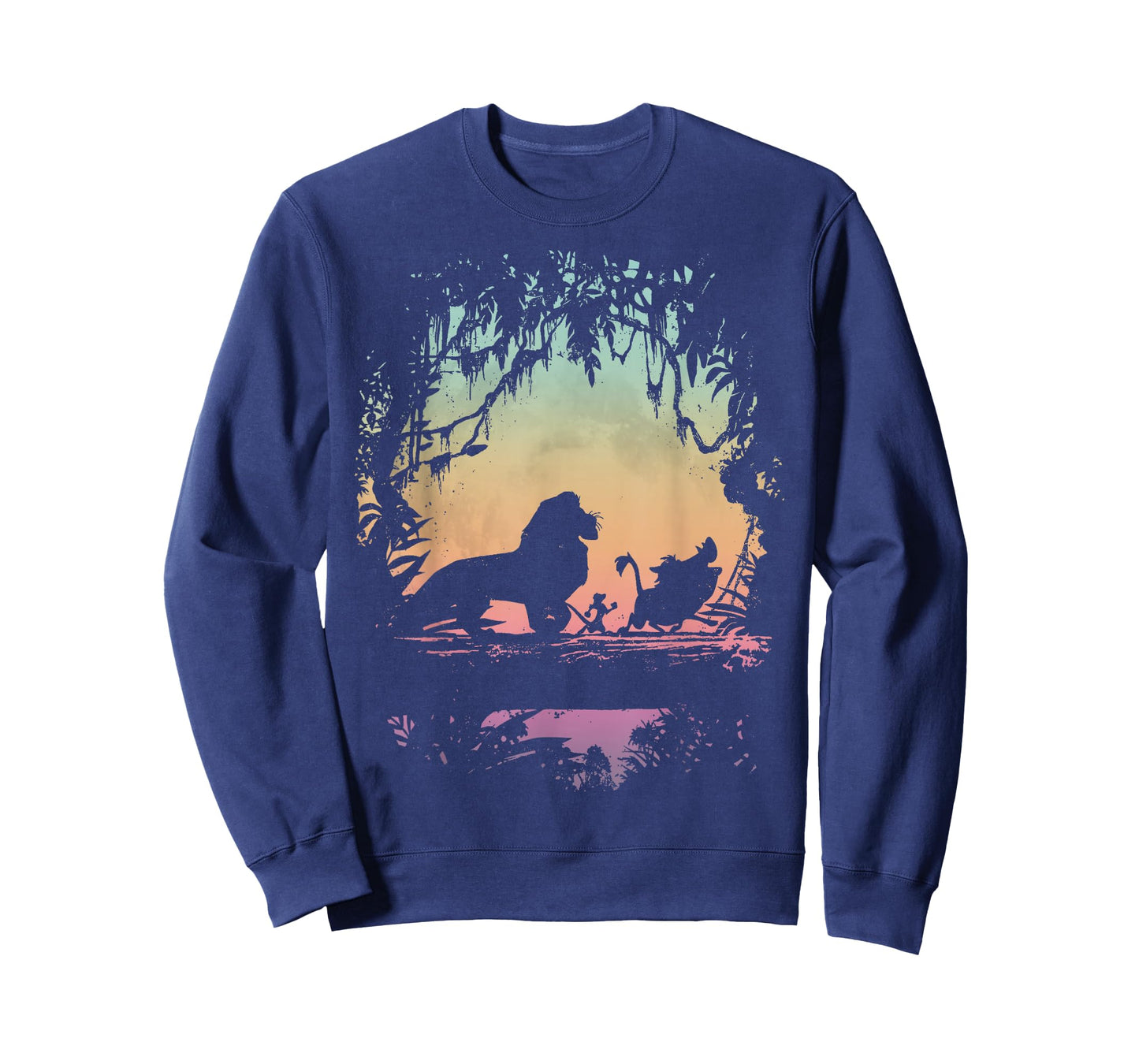 Disney Lion King Gradient Jungle Trio Graphic T-Shirt T-Shirt