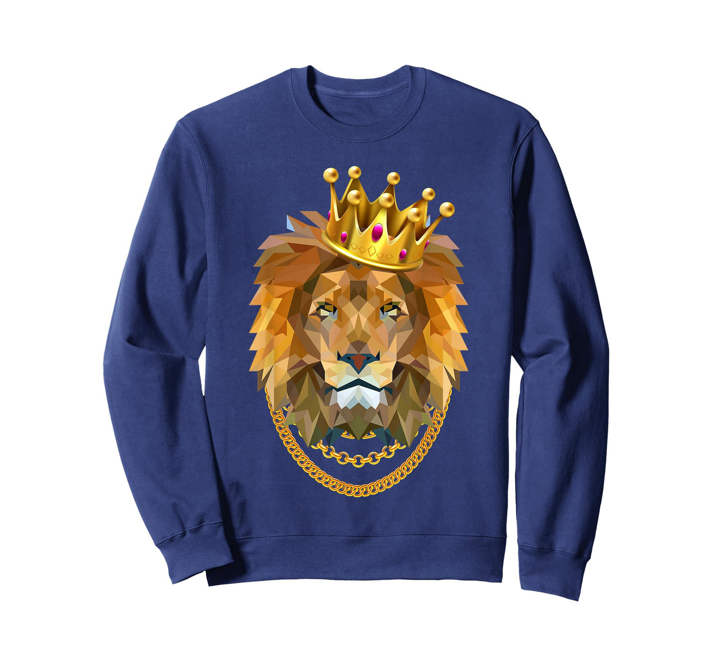 Lion Gangster Golden Crown King T-Shirt
