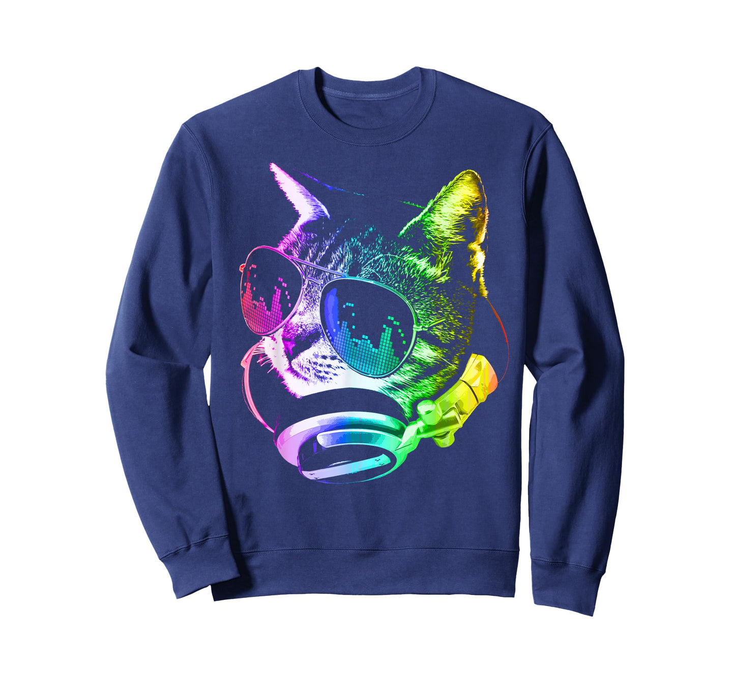 Rainbow Music Cat T-Shirt