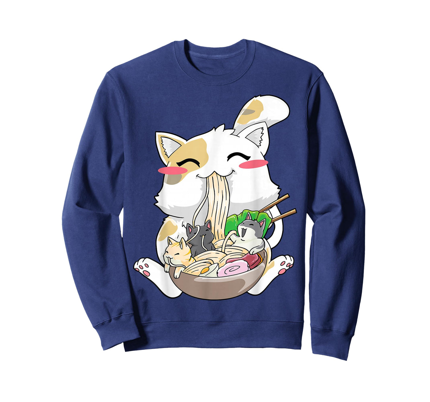 Kawaii Anime Cat Ramen Japanese Neko T-Shirt