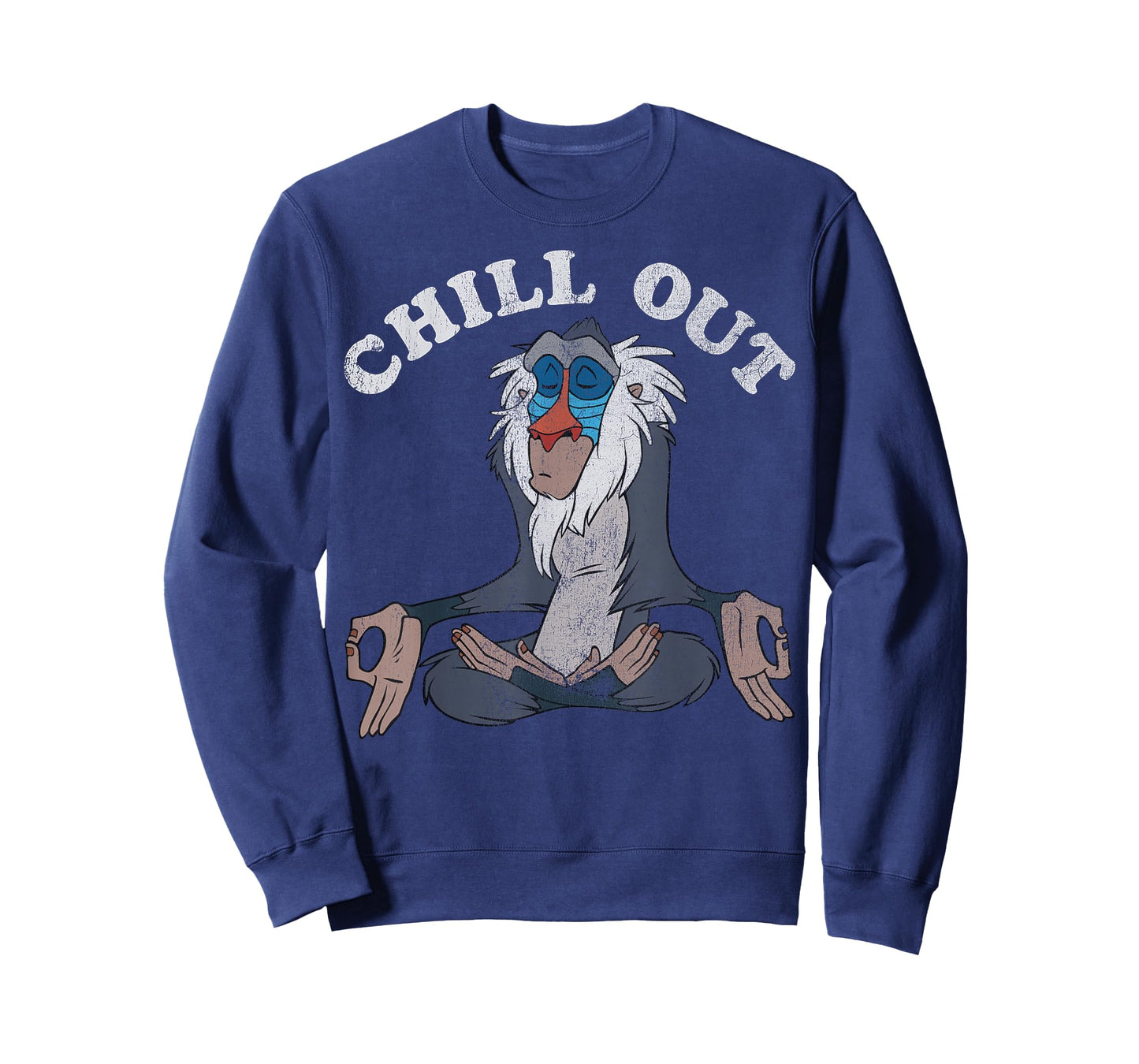 Disney Lion King Rafiki Chill Out Meditation Graphic T-Shirt
