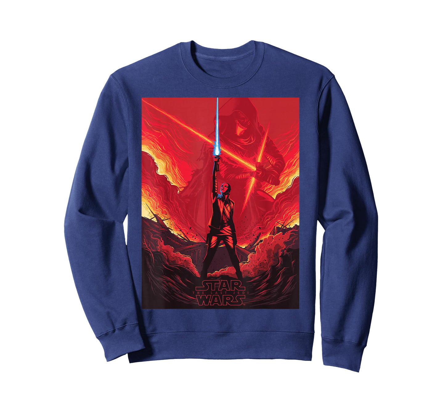 Star Wars Last Jedi Rey Saber Reach Red Poster T-Shirt T-Shirt