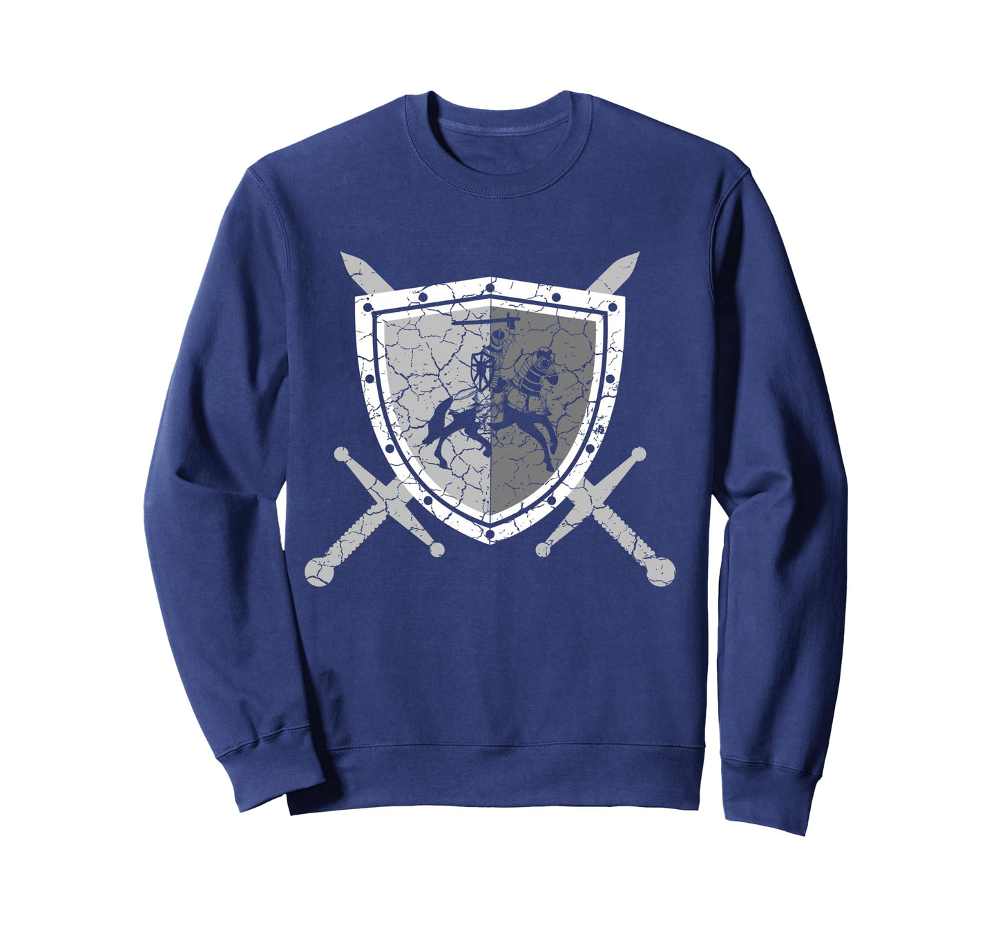 Knight armor with lions on the breastplate Medieval knight Long Sleeve T-Shirt