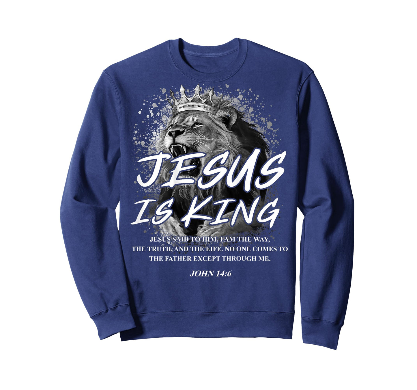 Jesus is King John 14:6 Costume Christian Lion (On Back) T-Shirt