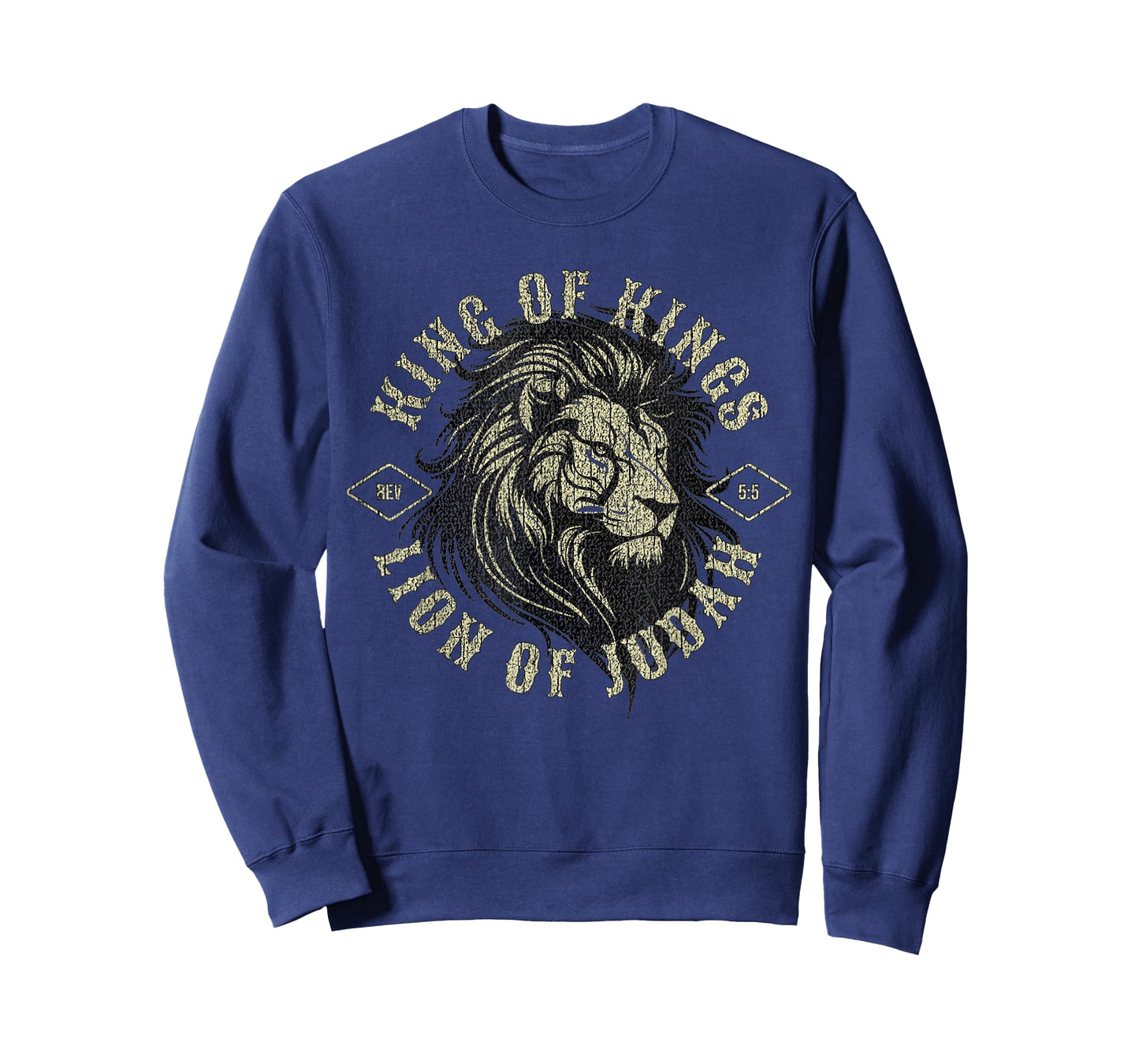 King of Kings Lion of Judah Christian Faith Religious Design T-Shirt