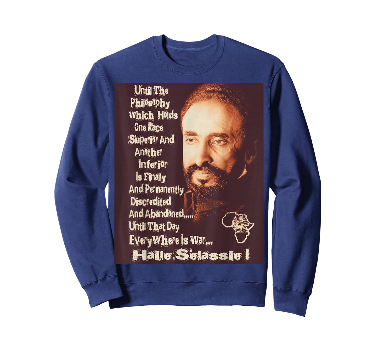 Emperor Haile Selassie Rasta Selassie Ethiopian lion of Juda T-Shirt