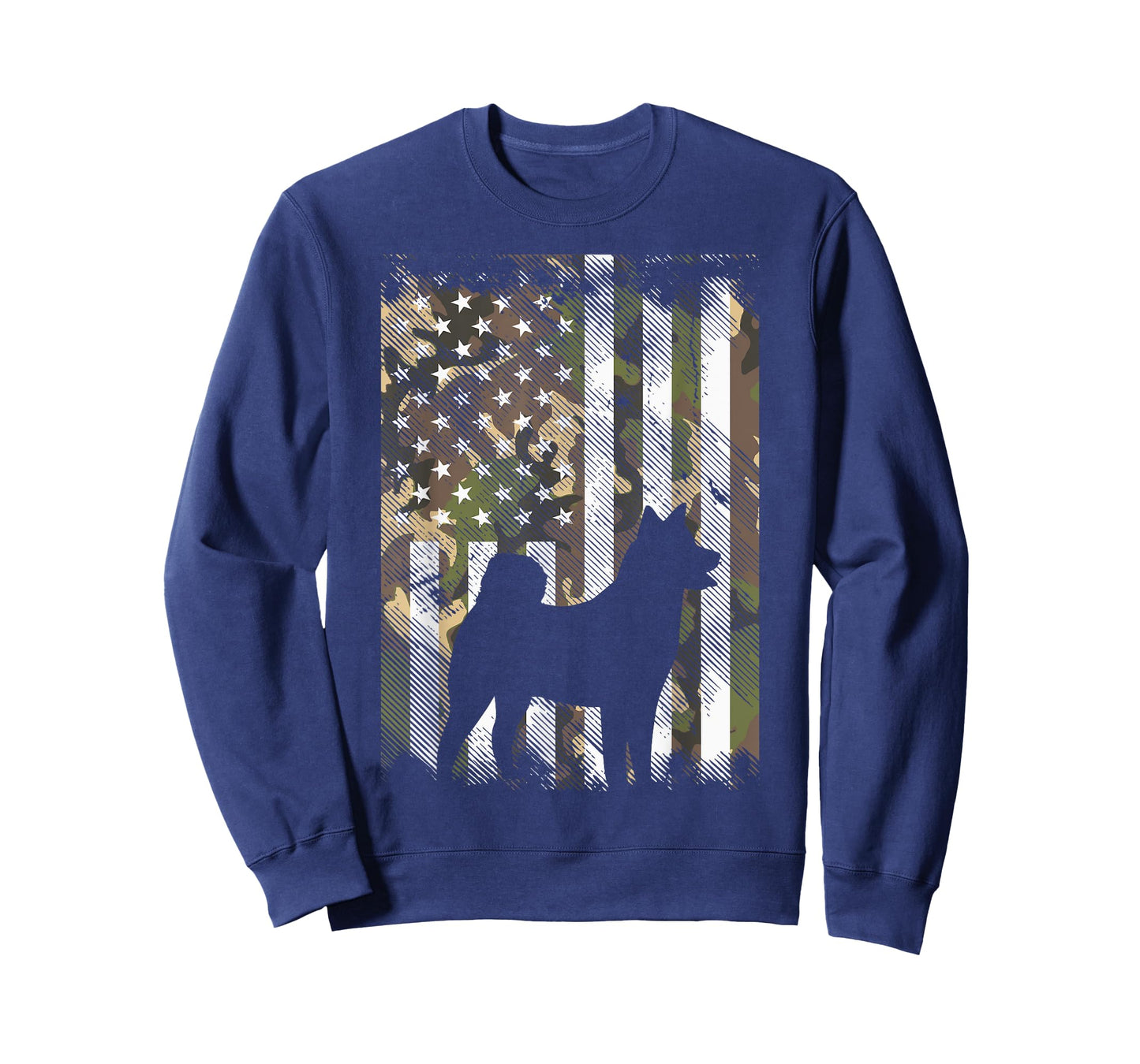 Camo US Flag Shiba Inu Akita Pet Japanese Dog Patriotic Gift T-Shirt for Women Kids Men