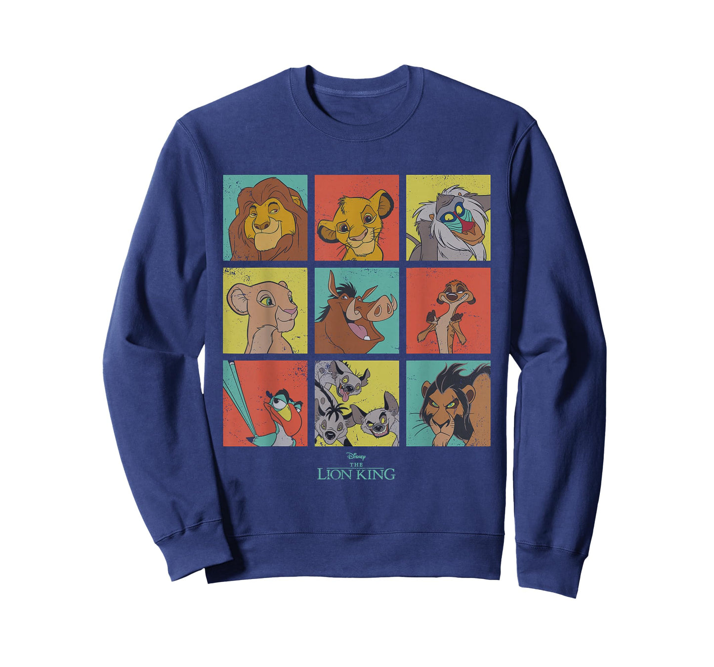Disney The Lion King Characters 90s Grid T-Shirt