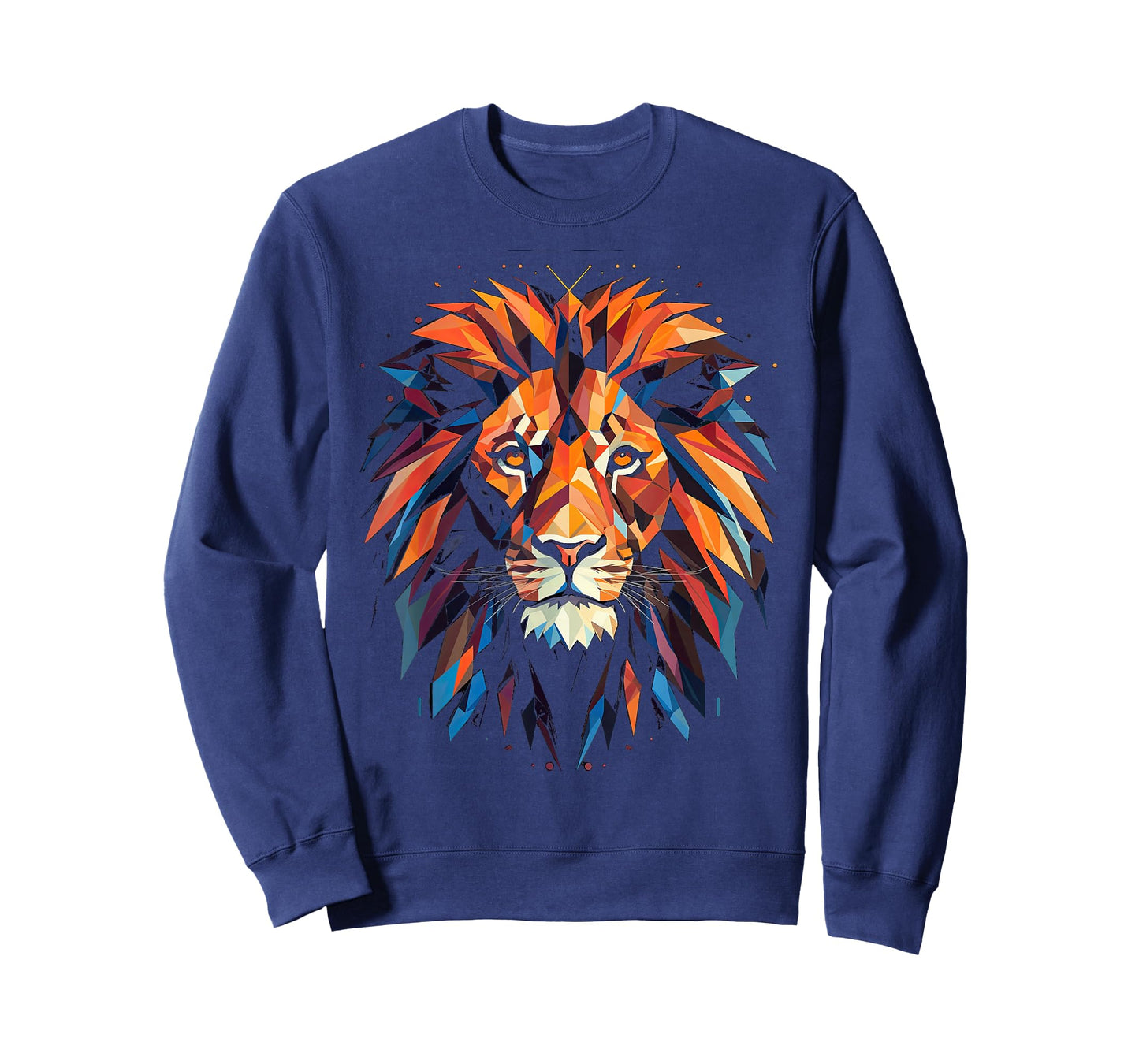Lion Colourful Lion from Africa King of Animals Polygon T-Shirt