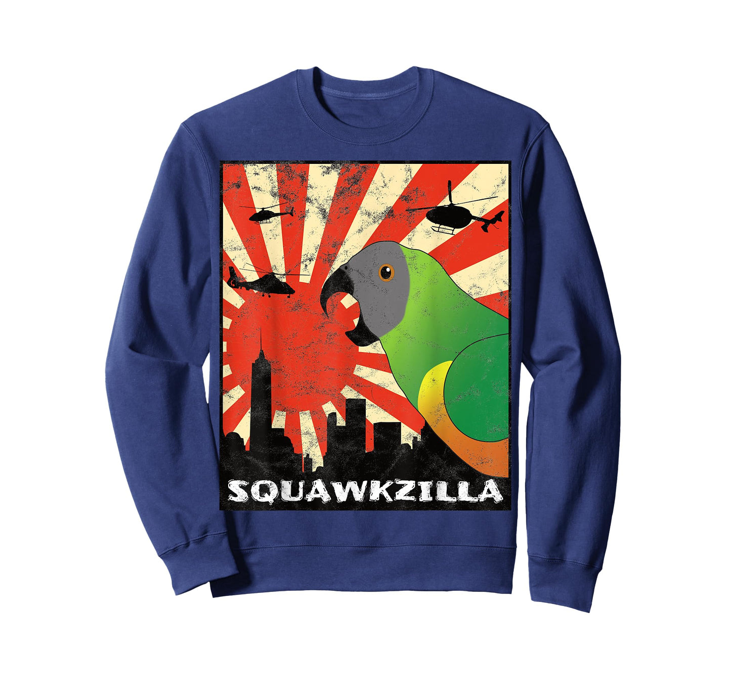 Squawk Zilla Senegal Parrot Squawking Kawaii T-Shirt