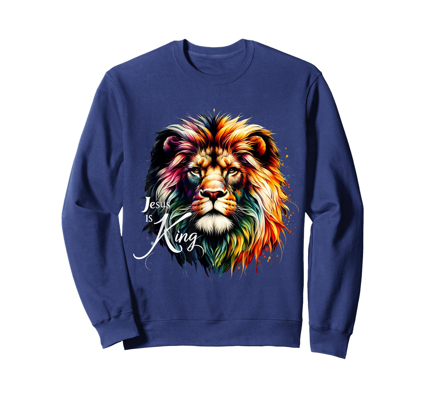 Jesus Is King Christian Lion Bible Scripture Jesus Lion T-Shirt