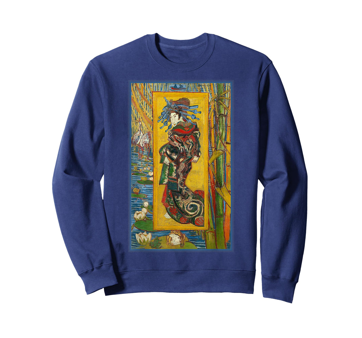 Courtesan Van Gogh Japanese Impressionist Painting T-Shirt