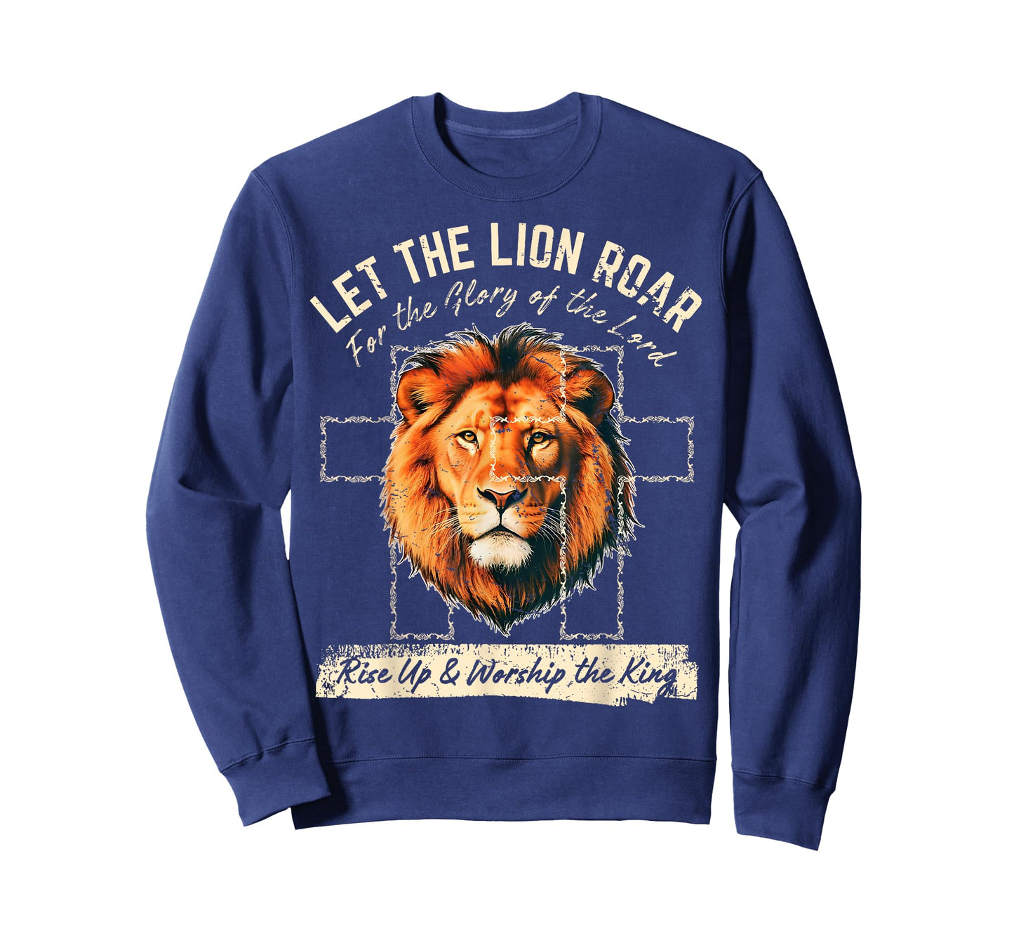 LET The Lion Roar – Christian Faith Lion. Graphic Tee T-Shirt
