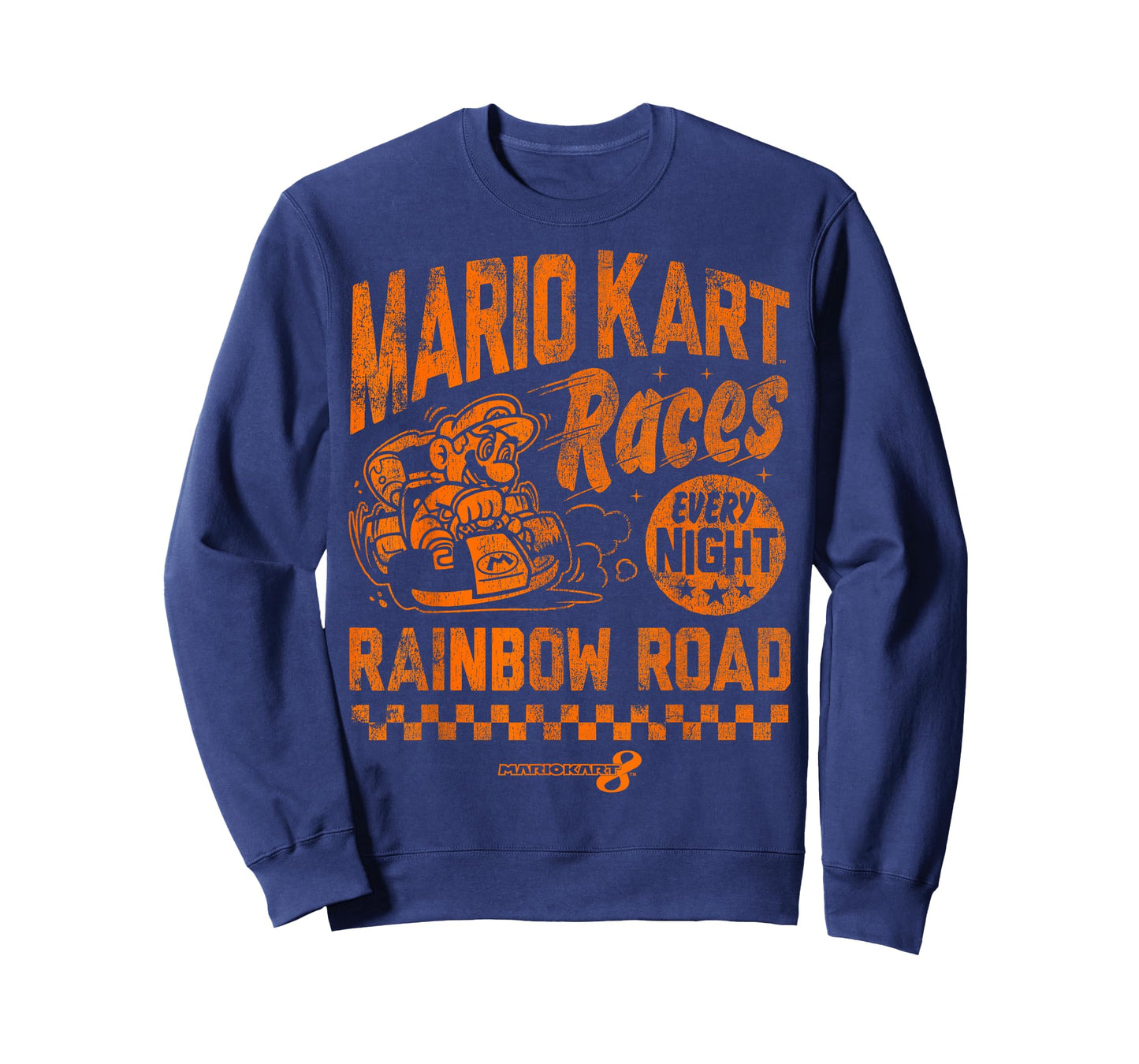 Nintendo Mario Kart Rainbow Road Vintage Graphic T-Shirt T-Shirt