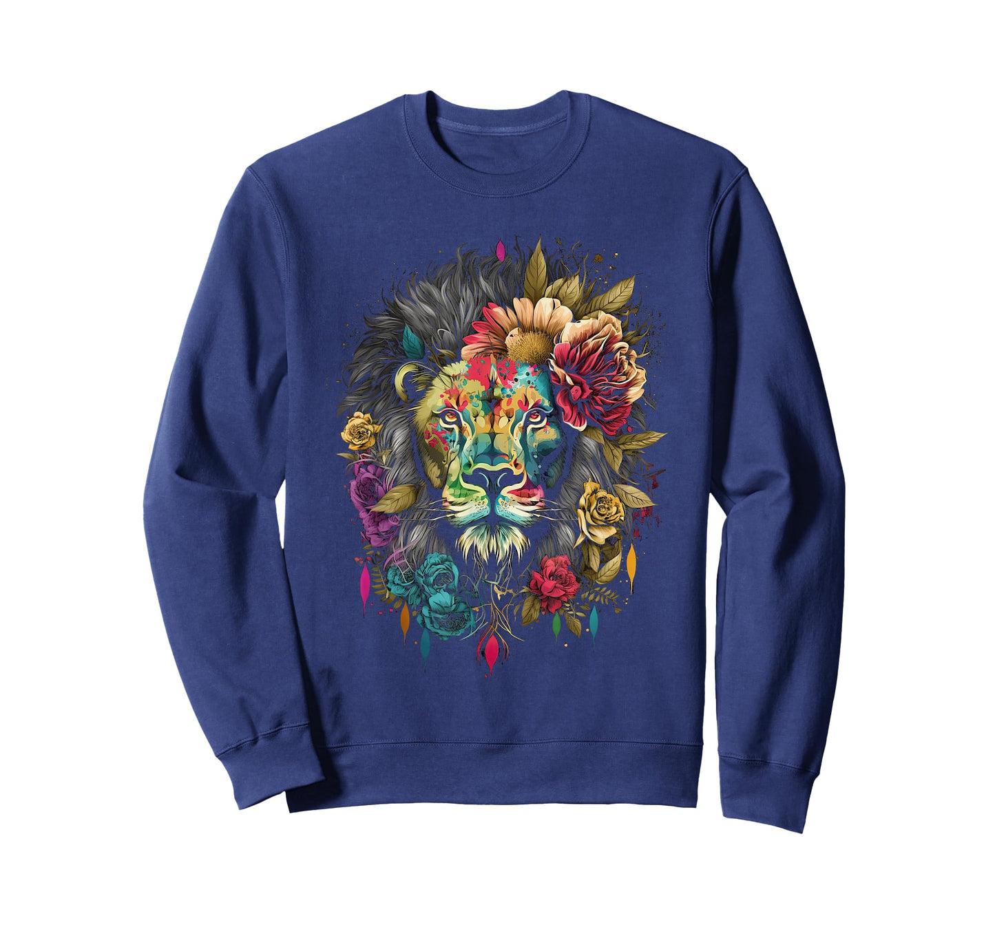 Lion Colorful Lions from Africa Day of The Dead T-Shirt