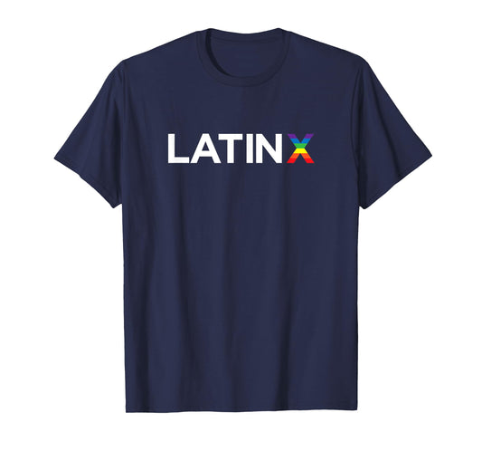 Latinx Rainbow Flag T-Shirt - Latin Gender Neutral Pride