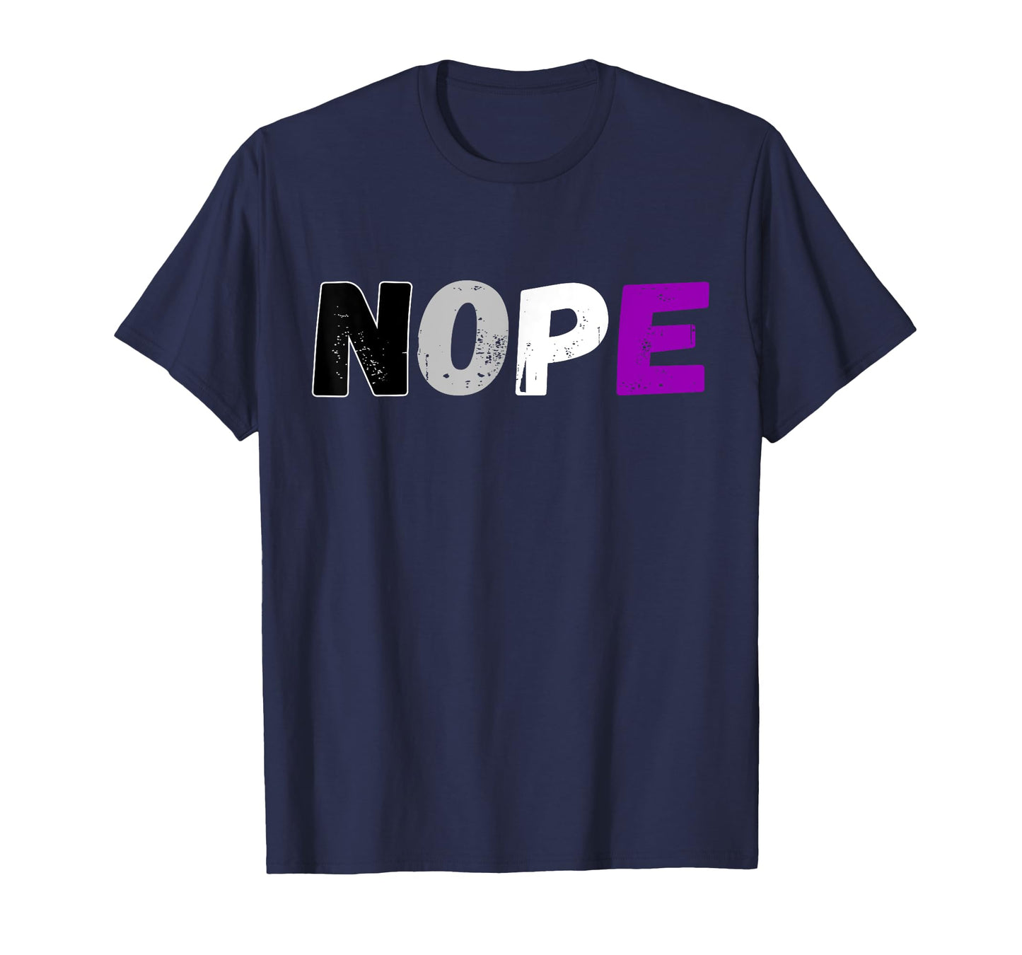 Asexual Nope Flag Ace LGBT Pride Asexuality Flag Aromantic T-Shirt
