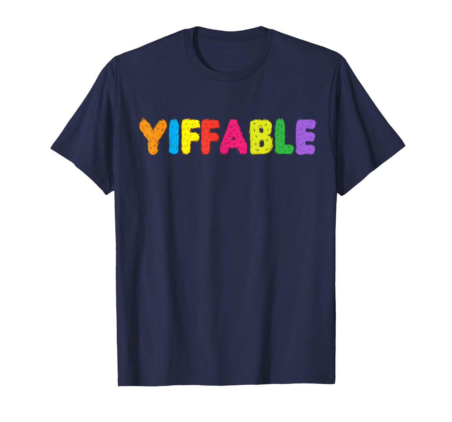 Furry shirt - Yiffable Rainbow Yiff t-shirt T-Shirt