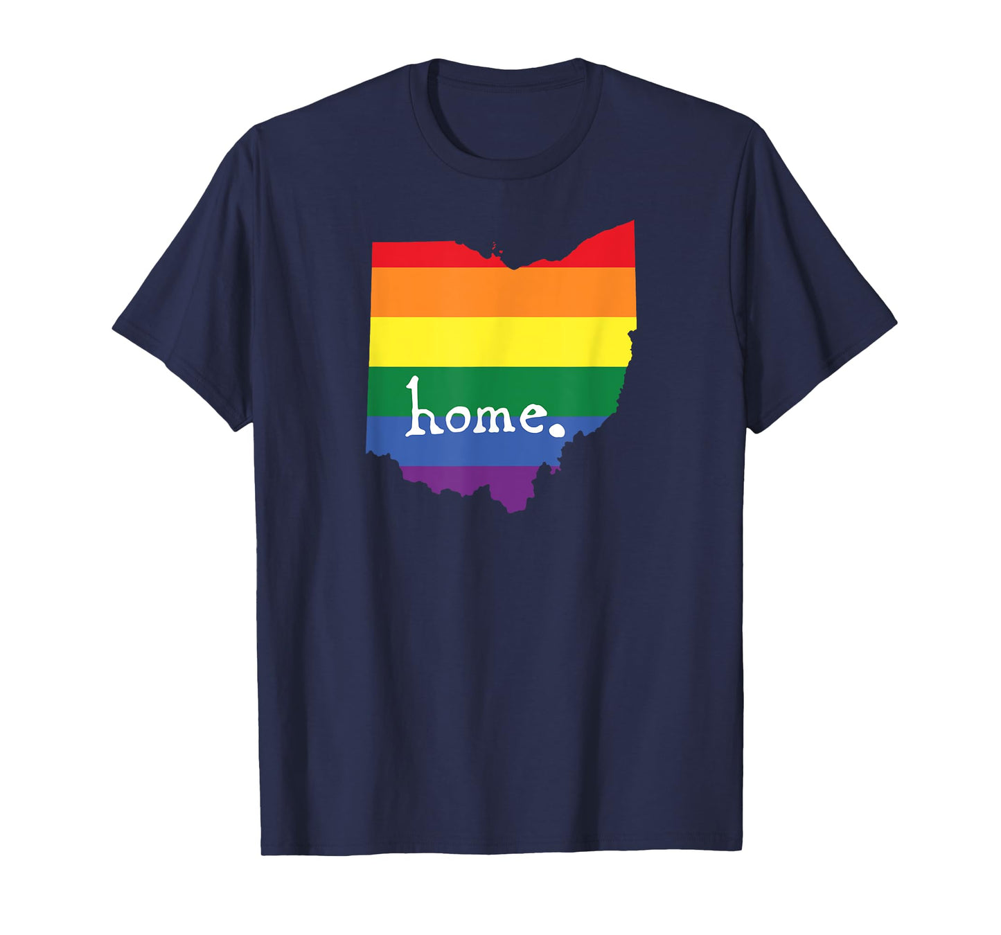 Ohio Gay Pride - LGBT Rainbow Home State T-Shirt