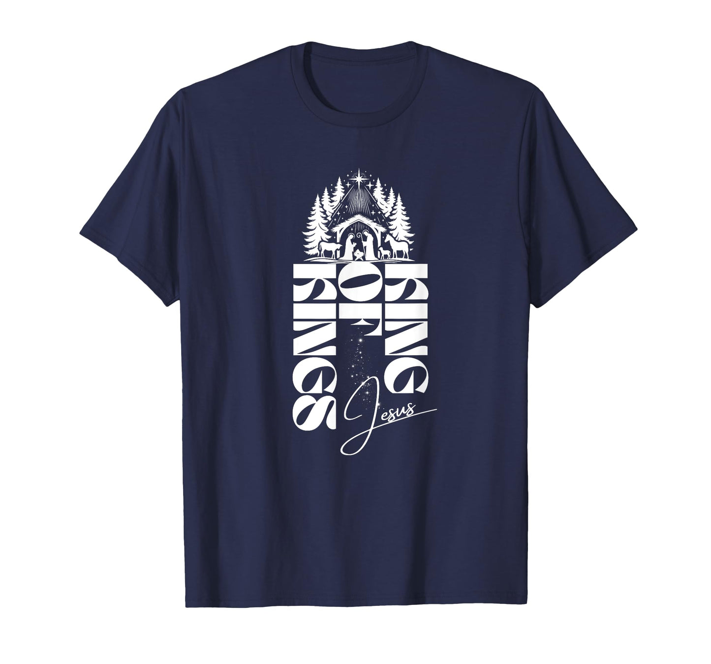 Nativity Jesus King of Kings Christmas T-Shirt