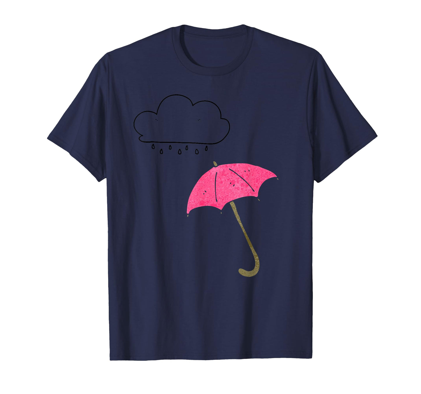 RAIN CLOUD WITH PINK UMBRELLA T-SHIRT T-Shirt