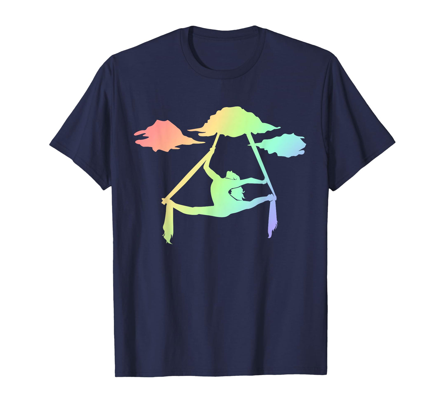 Aerial Silks Rainbow Tshirt Girls, Trapeze Artist Outfits T-Shirt