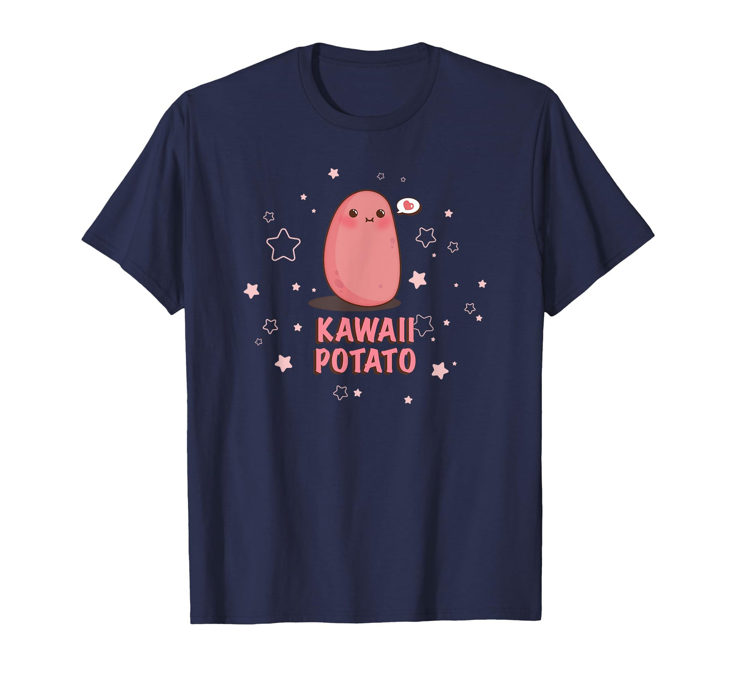 Kawaii Potato Cute Star T-shirt T-Shirt
