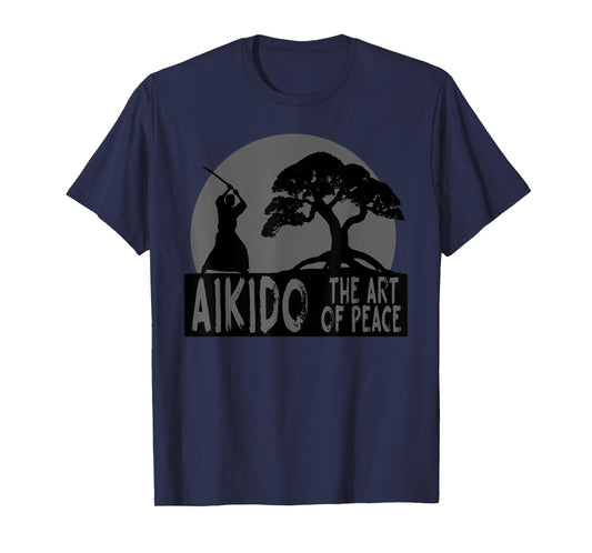 Aikido The Art Of Peace Cool Japanese Martial Art Fighter T-Shirt