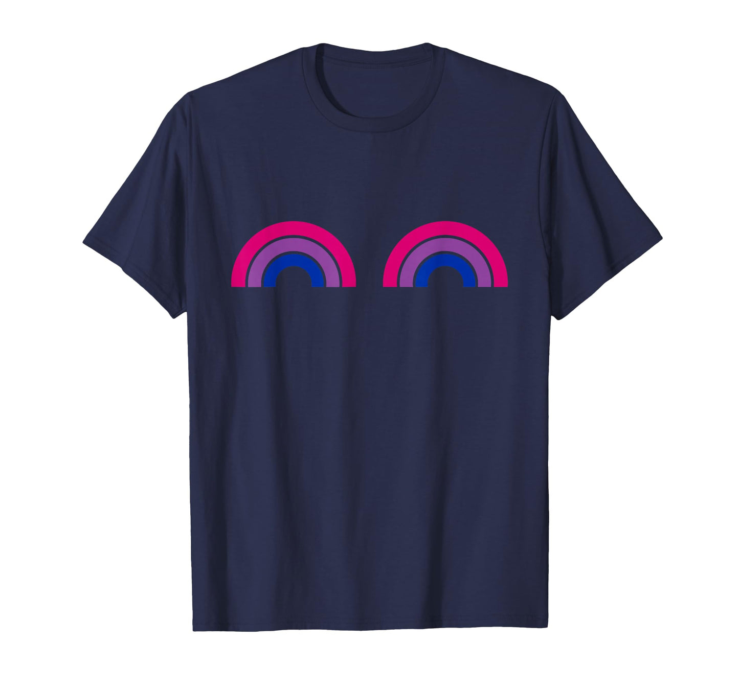 Bisexual Rainbow Boobs - Funny Bi Pride - LGBT Pride T-Shirt