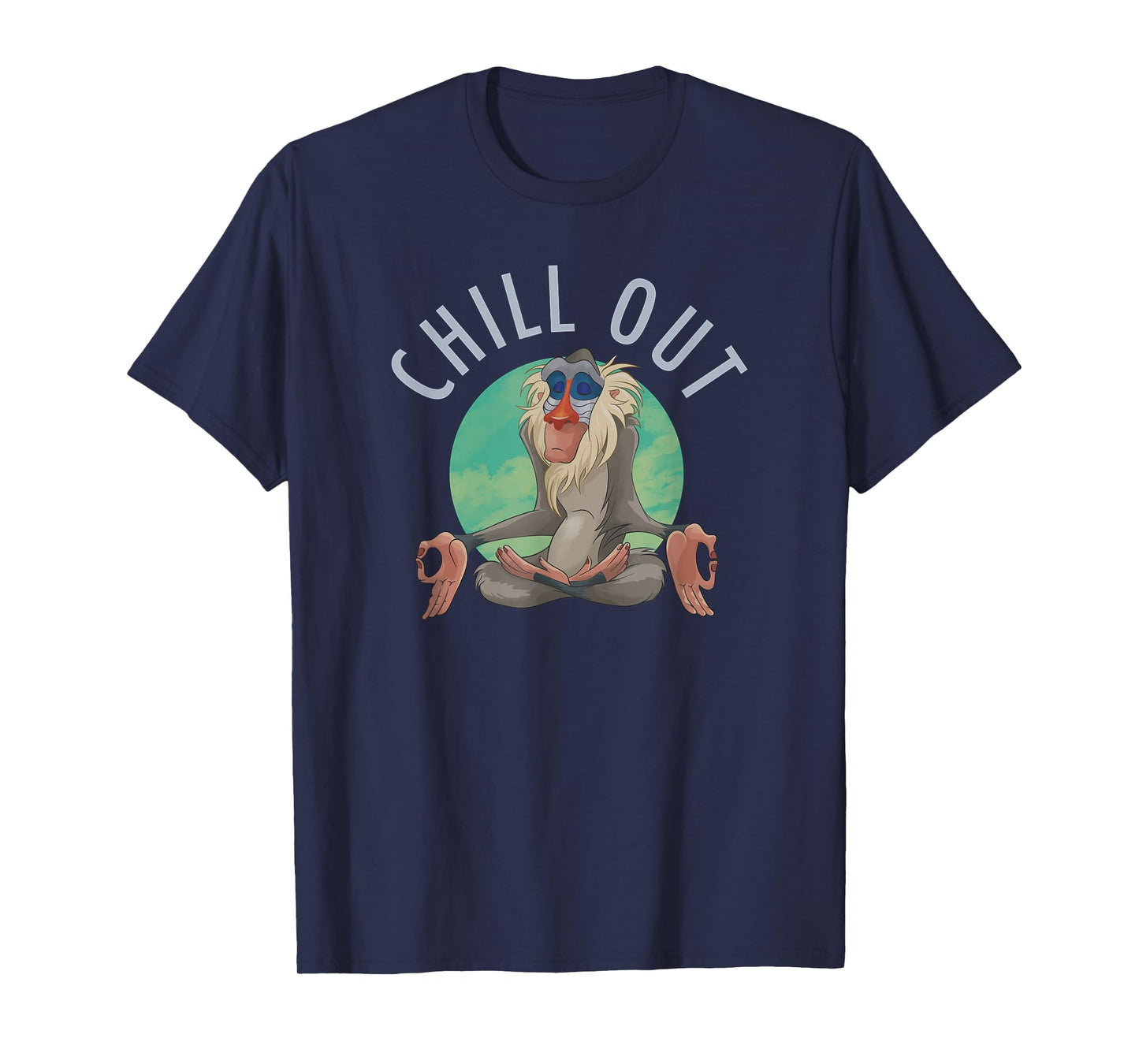 Disney The Lion King Rafiki Chill Out Meditation Logo T-Shirt