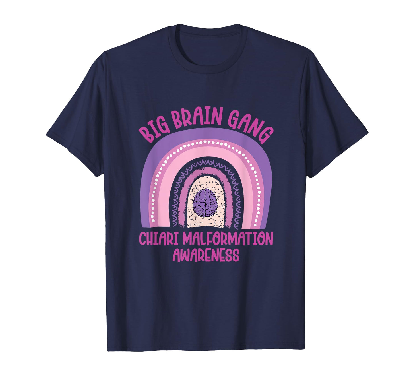 big brain gang Arnold Chiari Malformation awareness T-Shirt