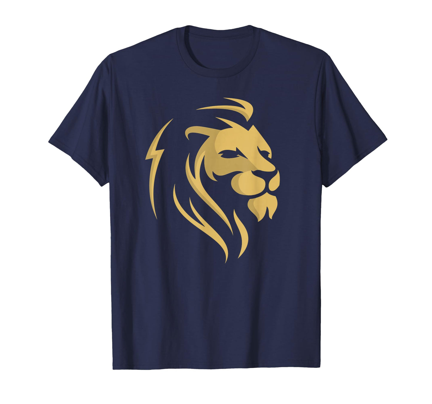 Gold Lion Head Logo for Boy Girl Kids T-Shirt