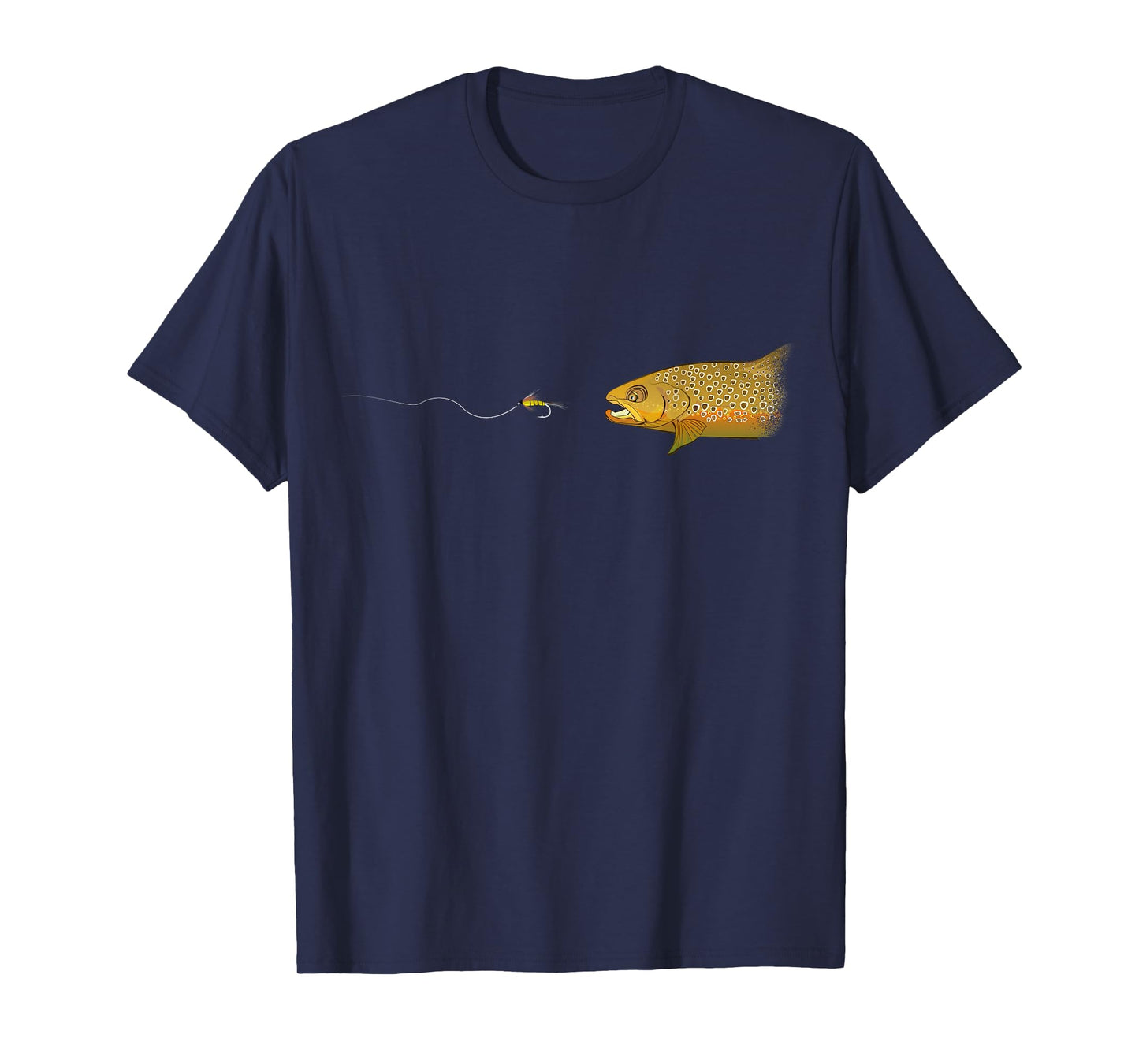 Fly Fishing Brown Trout Dry Fly Tying Fisherman T-Shirt