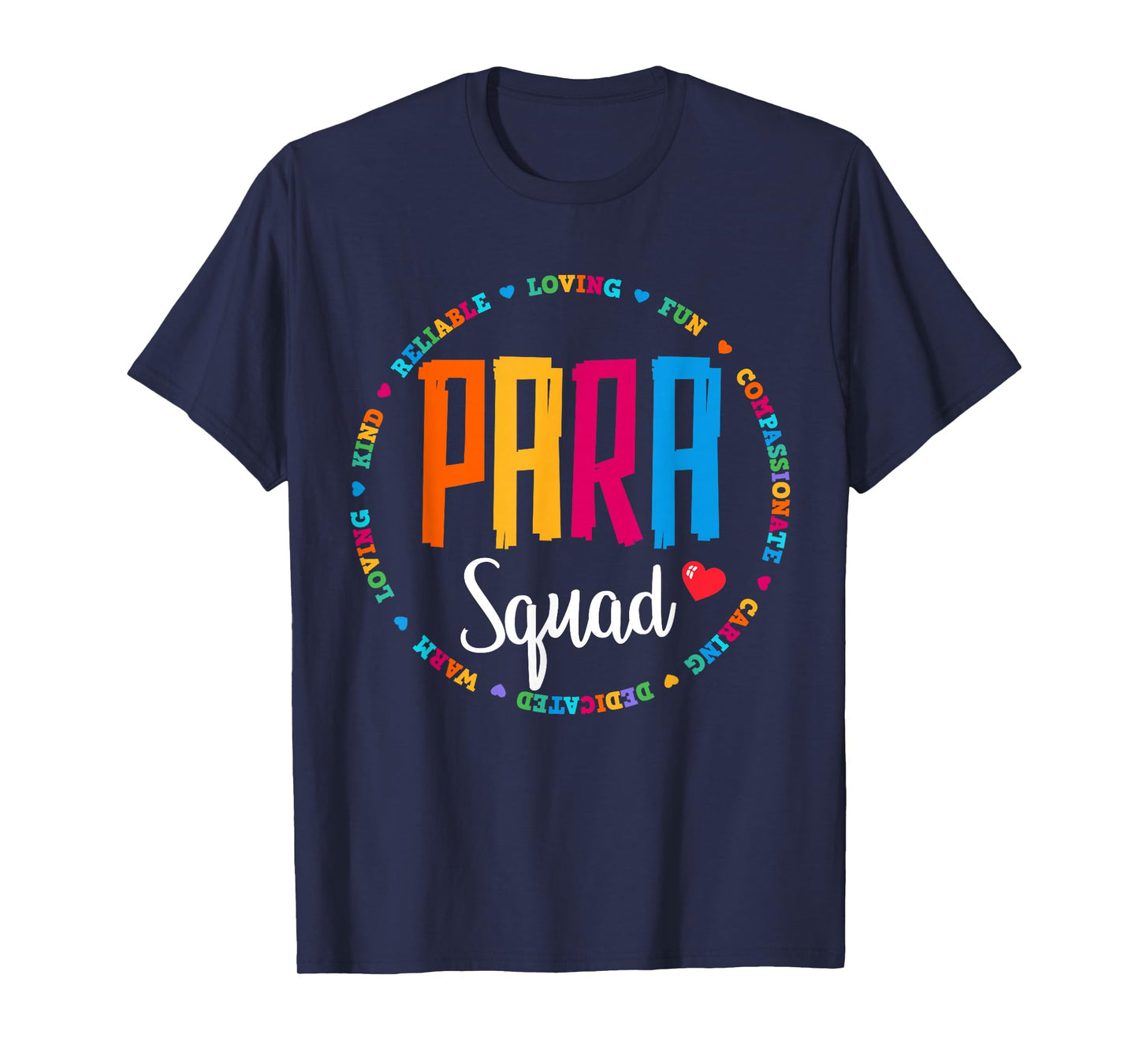 Para Squad Paraprofessional Teacher Educator Assistant Team T-Shirt