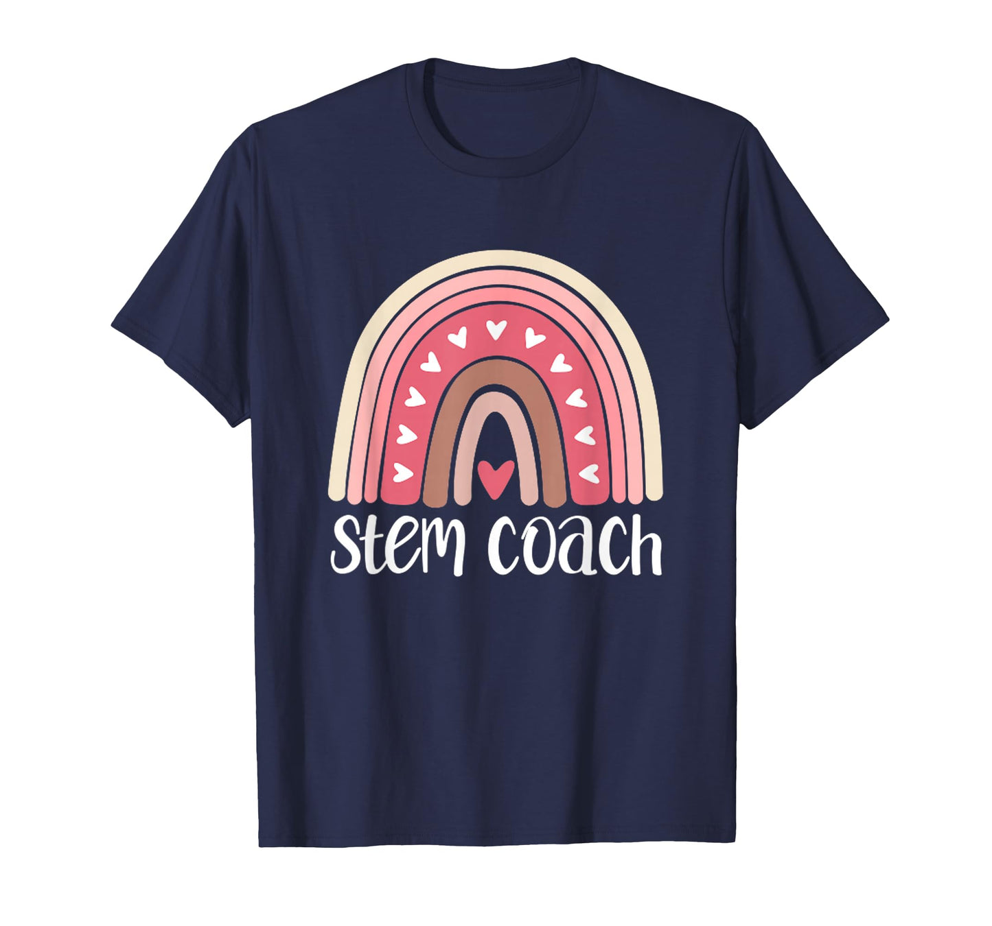 STEM Coach Rainbow Science Technology Engineering Math Teach T-Shirt