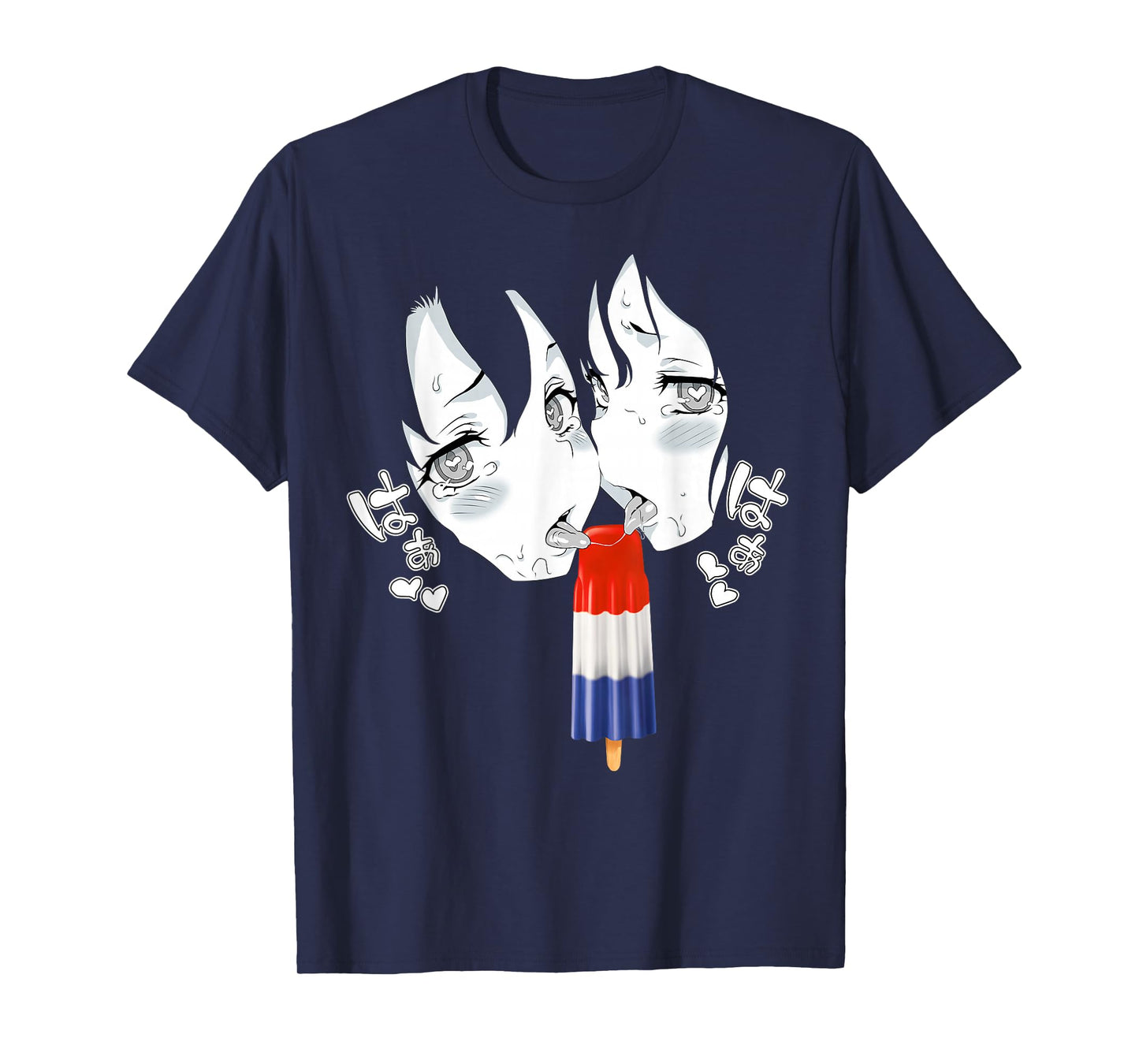 Ahegao Face Tee Anime Manga Hentai Popsicle Apparel T-Shirt