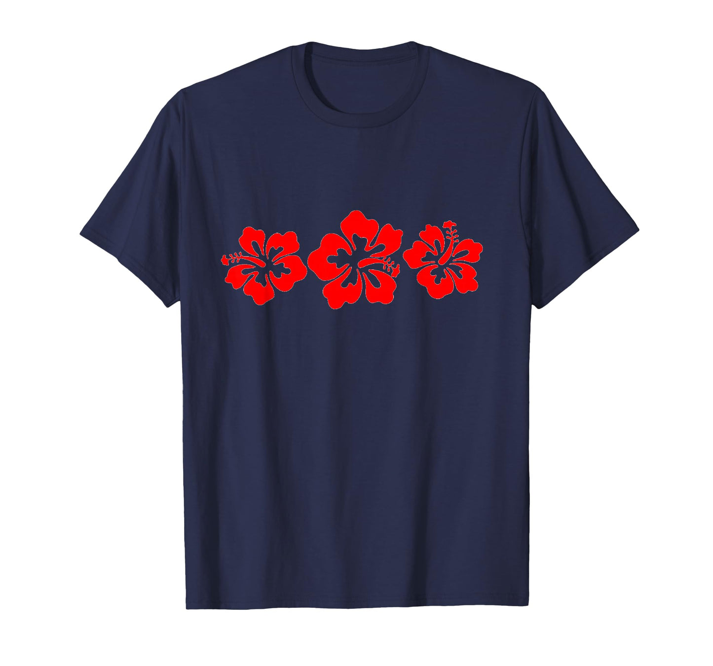 Red Hibiscus Flowers T-Shirt