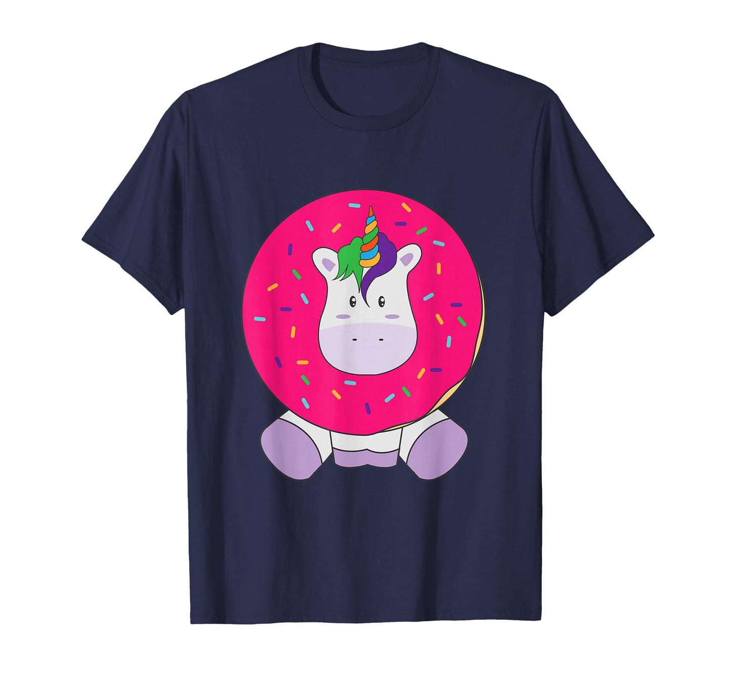 Cute Unicorn Donut Kawaii Girly Women T Shirt T-Shirt